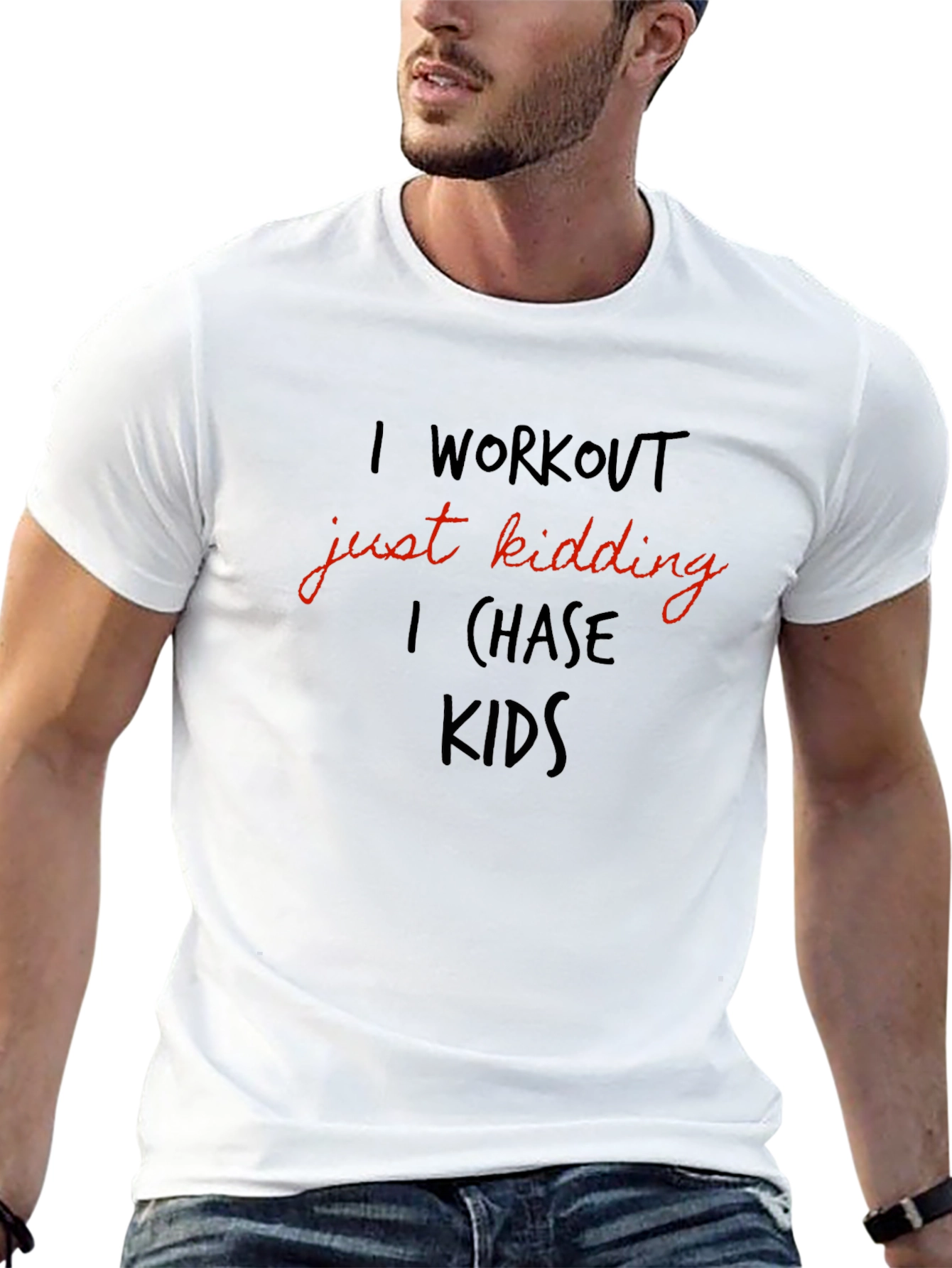 Funny Workout Chase Kids Graphic T-Shirt