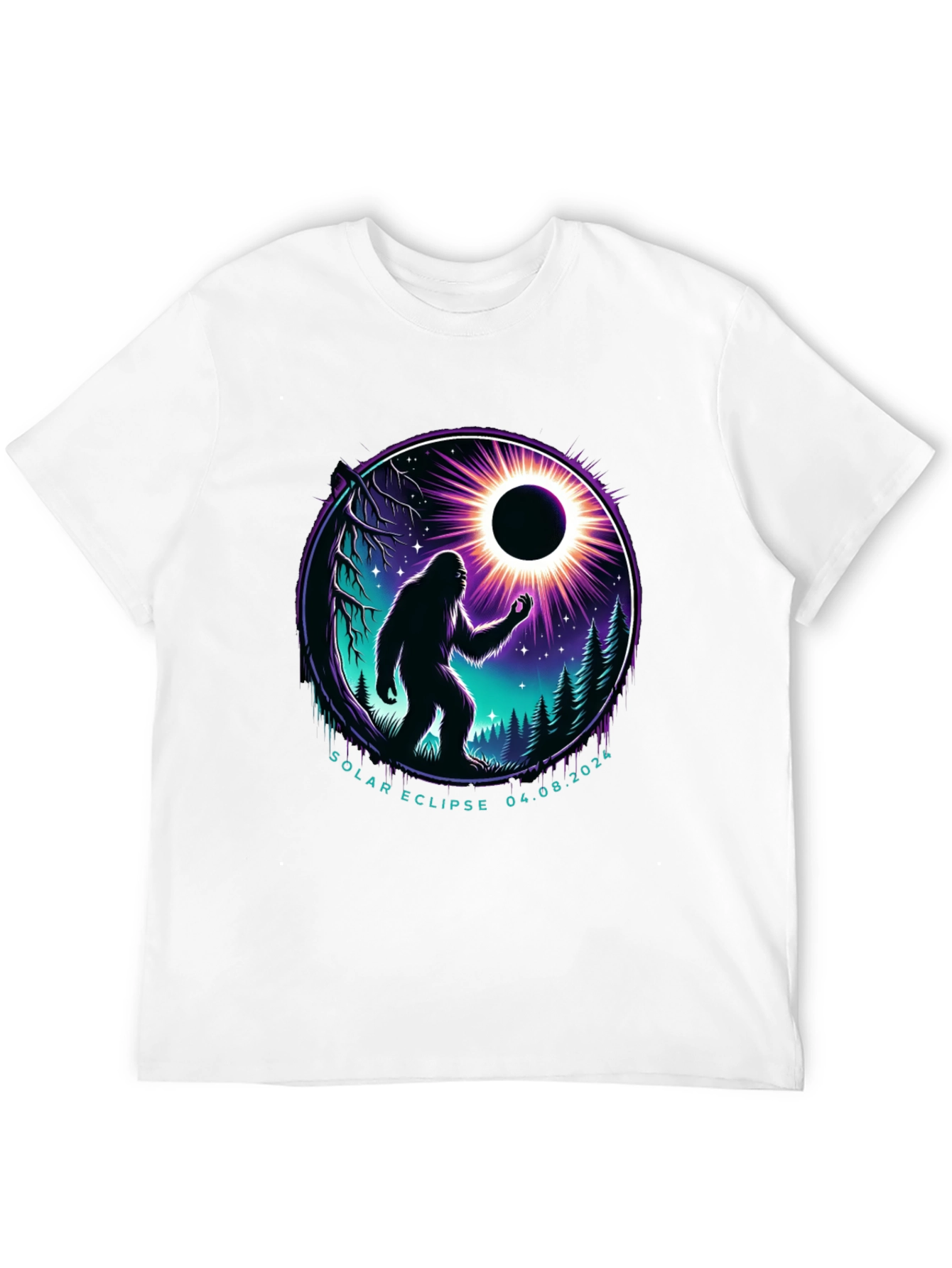 Solar Eclipse 2024 Bigfoot T-Shirt