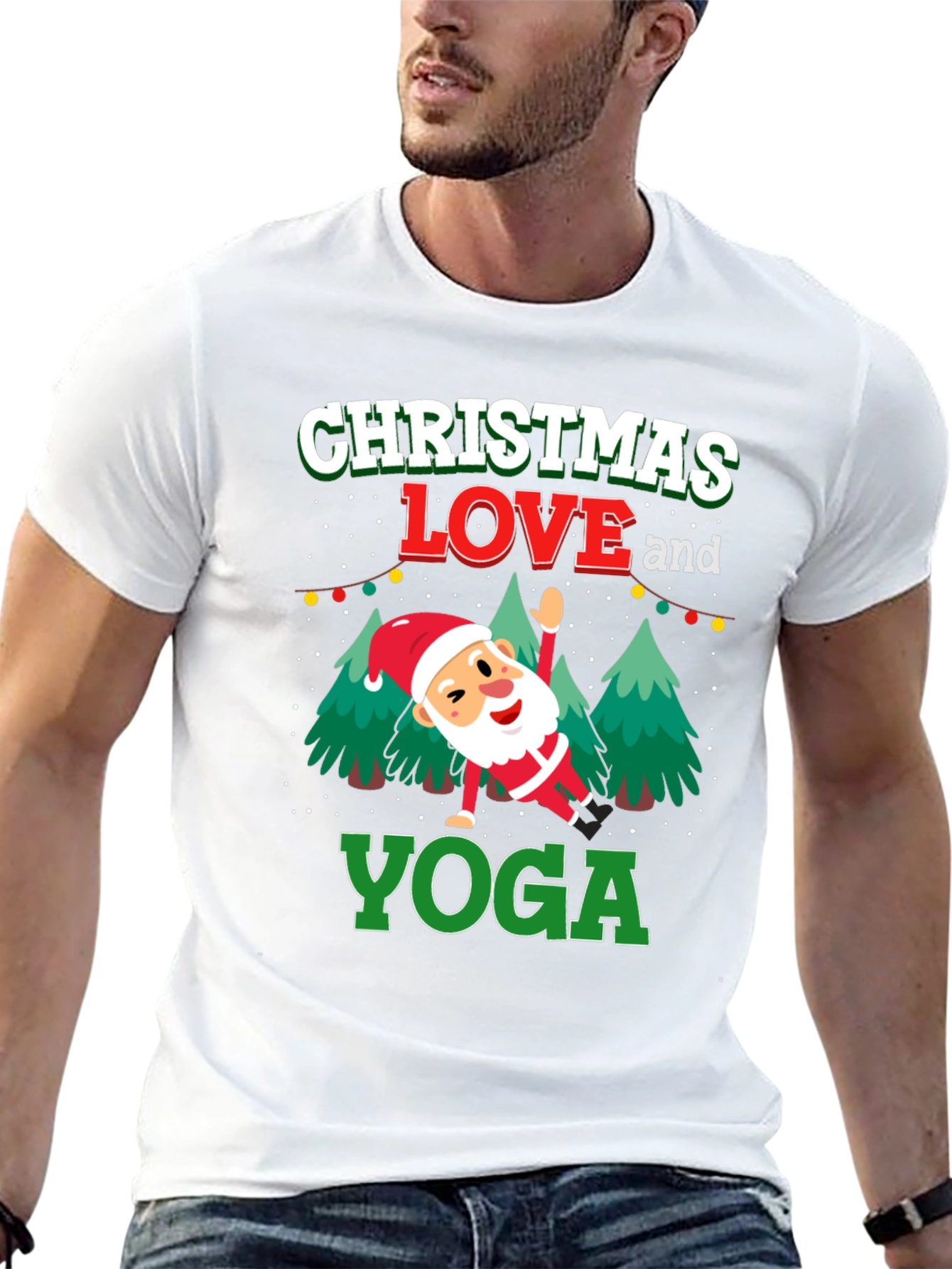 Christmas Love and Yoga T-Shirt