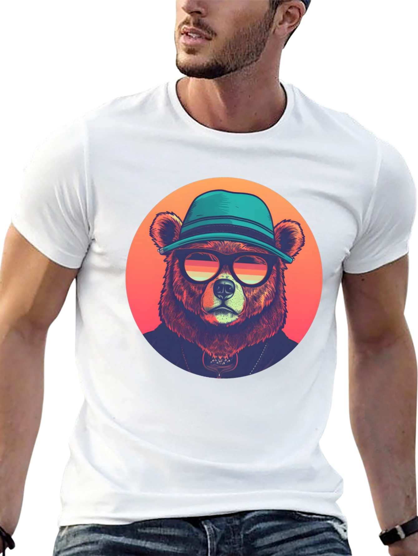 Cool Bear Graphic Tee - Retro Vibe