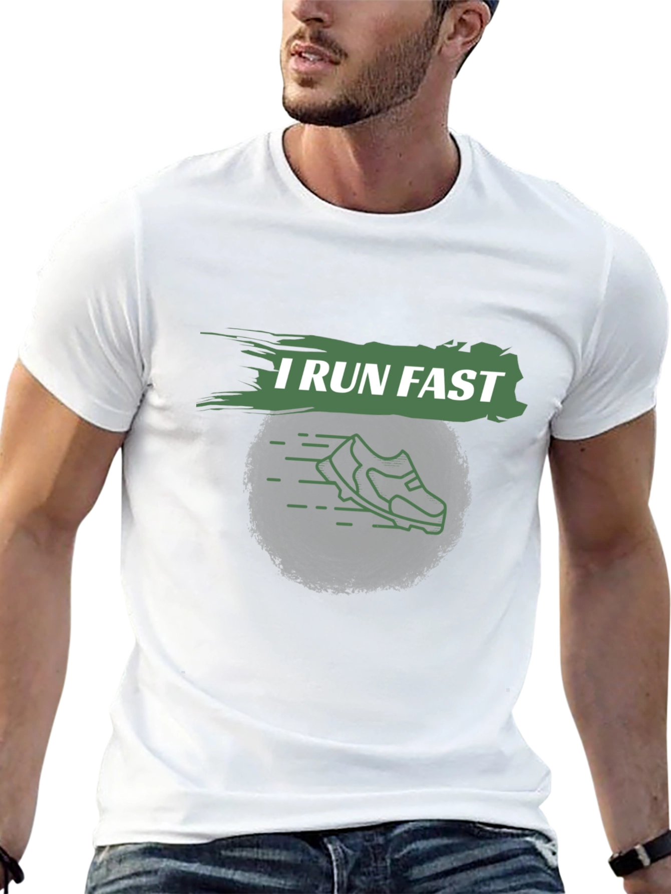 I Run Fast Graphic T-Shirt