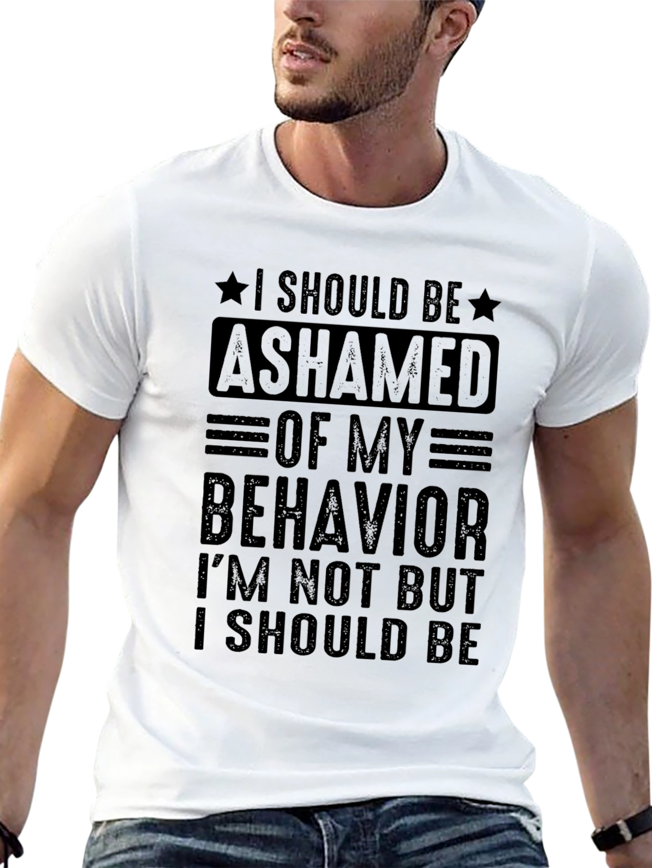 Ashamed of My Behavior Graphic Tee