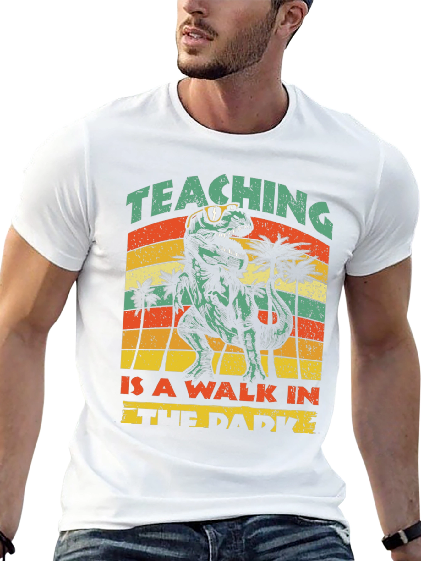 Teaching Is A Walk In The Park Dinosaur T-Shirt