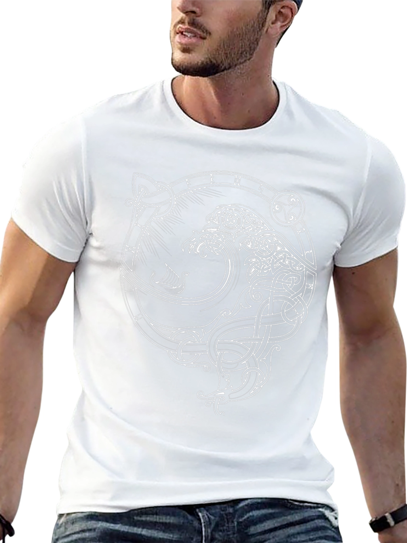Celtic Knot Raven T-Shirt - Norse Viking Design