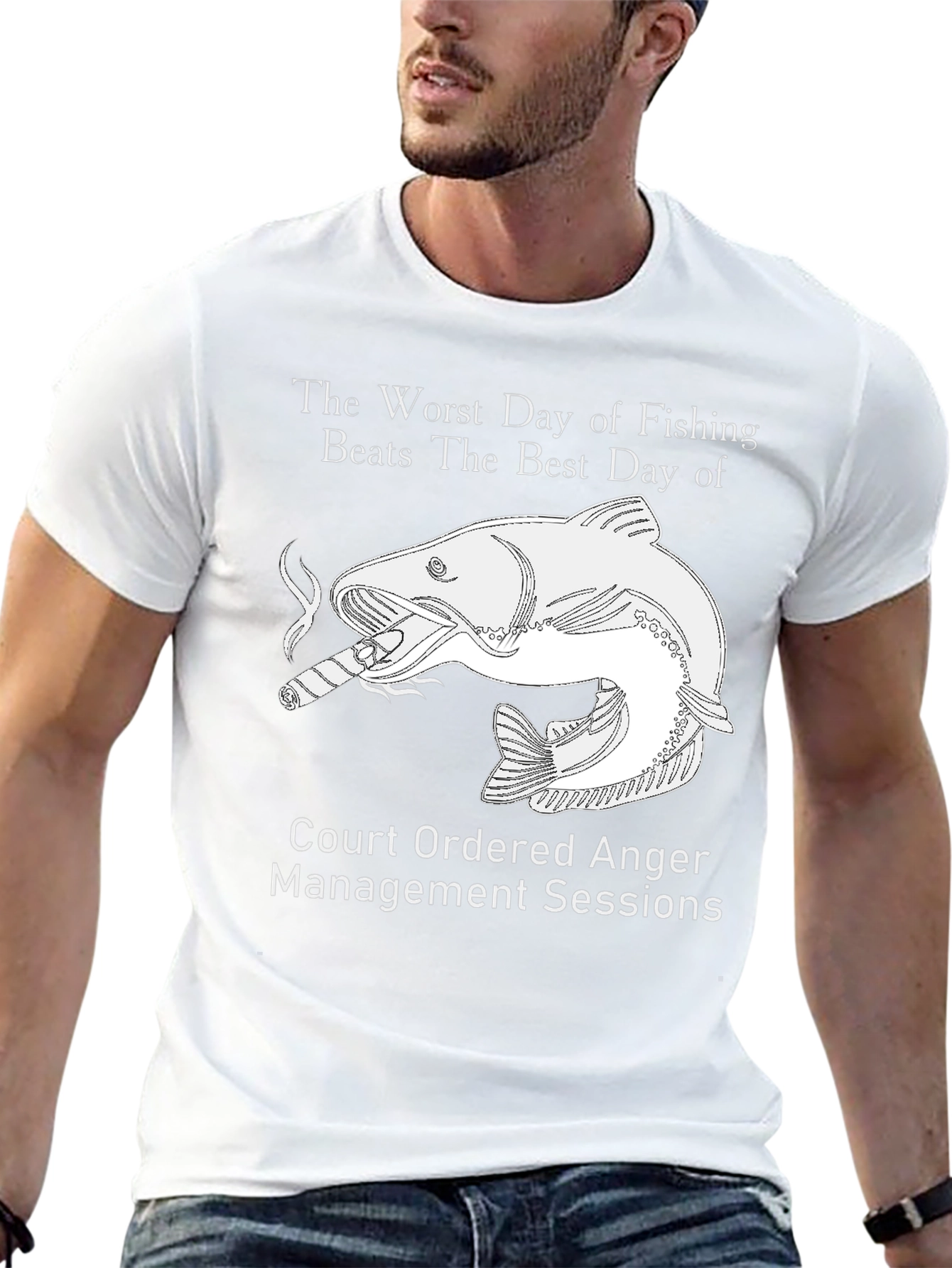 Fishing Humor Graphic Tee - Anger Management