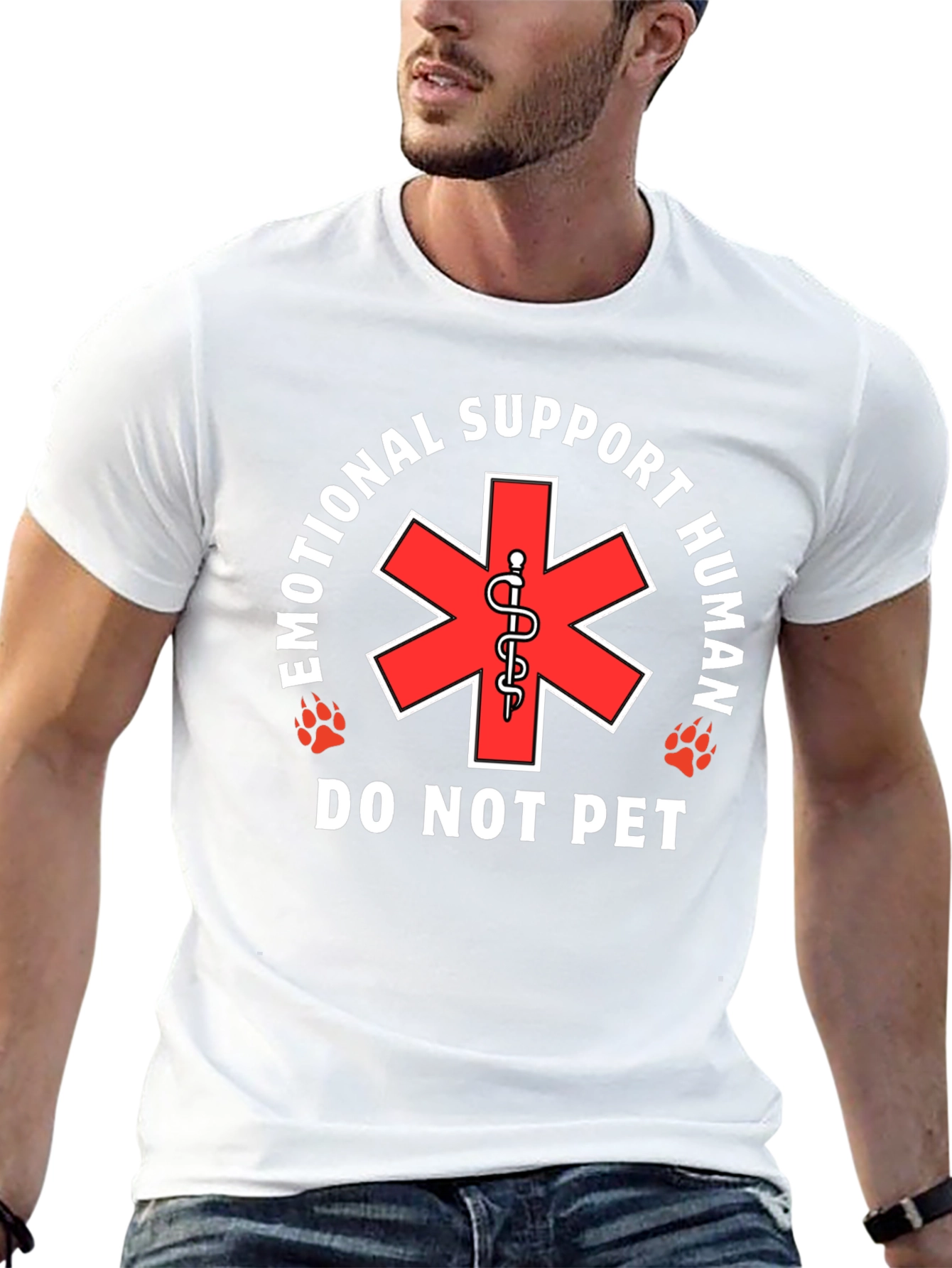 Emotional Support Human T-Shirt - Do Not Pet