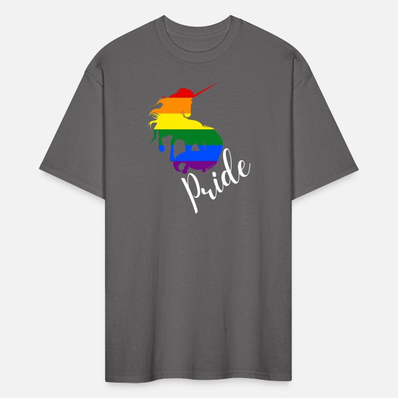 LGBTQ Pride: Unicorn in Rainbow Flag Colors