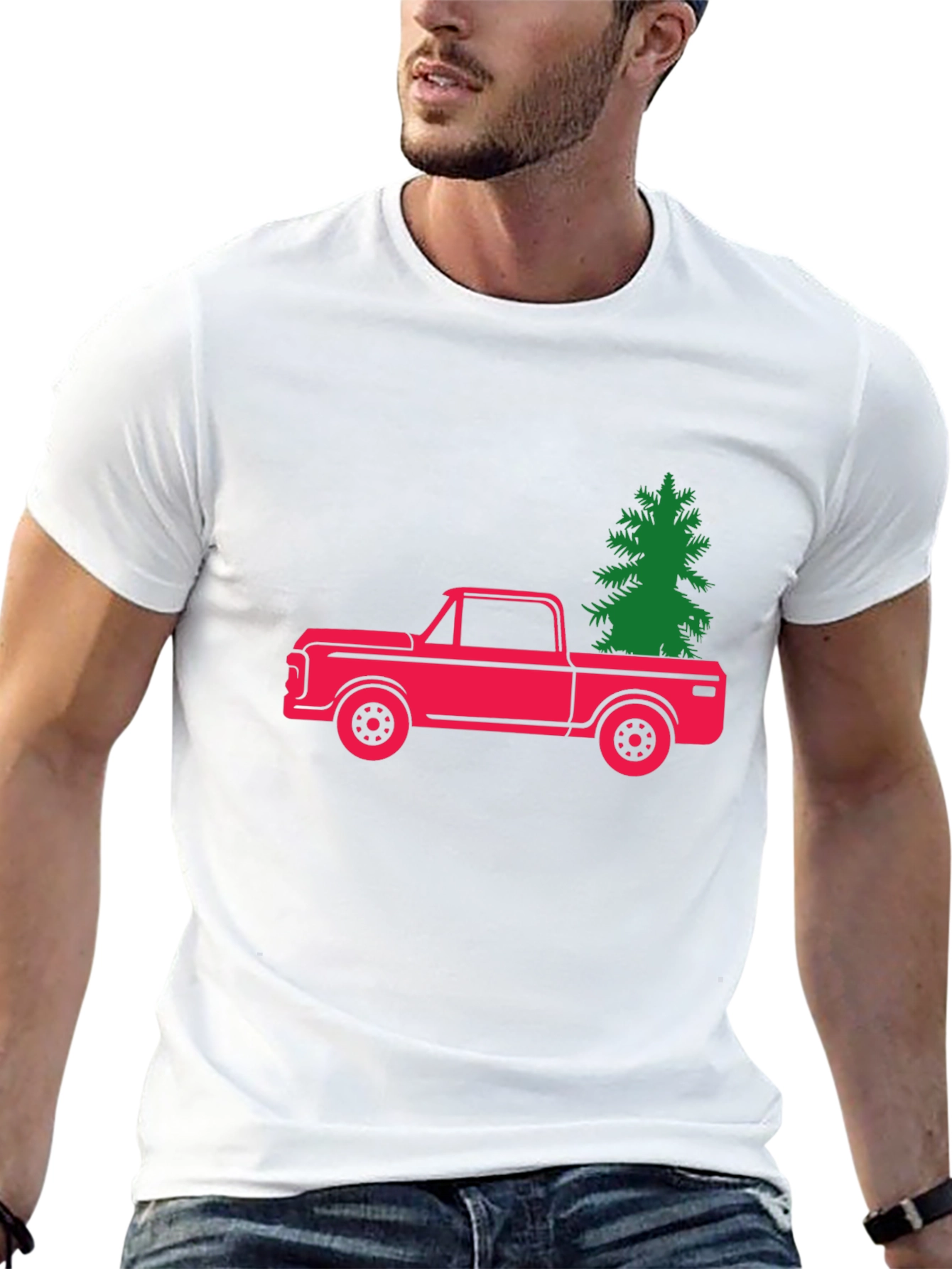 Christmas Tree Truck Graphic Tee