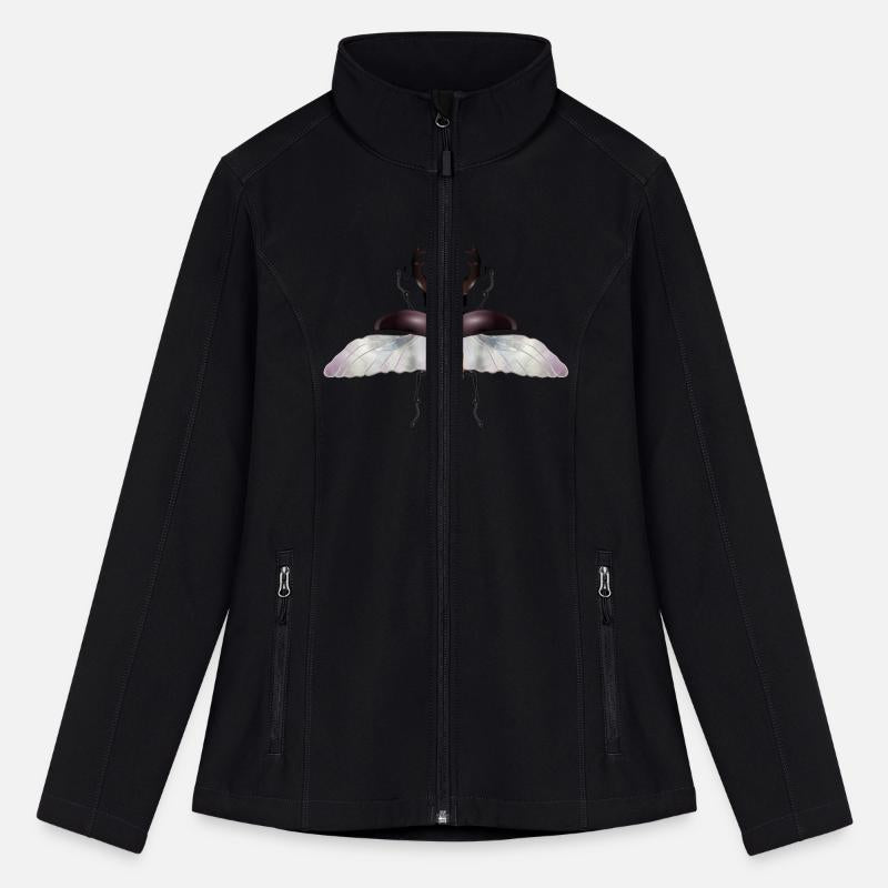 magnificent male stag beetle with wings