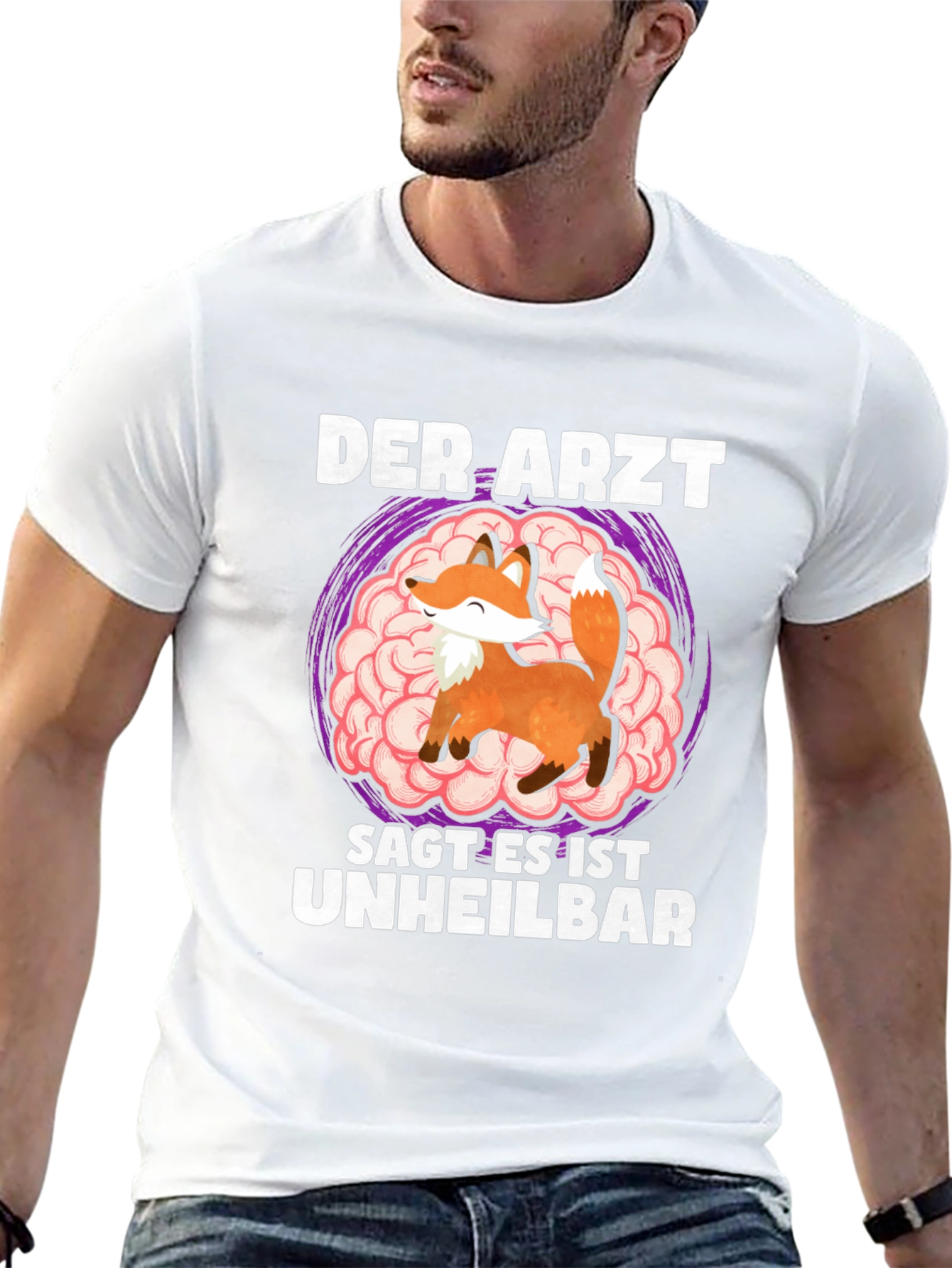 Fox Brain German Humor T-Shirt