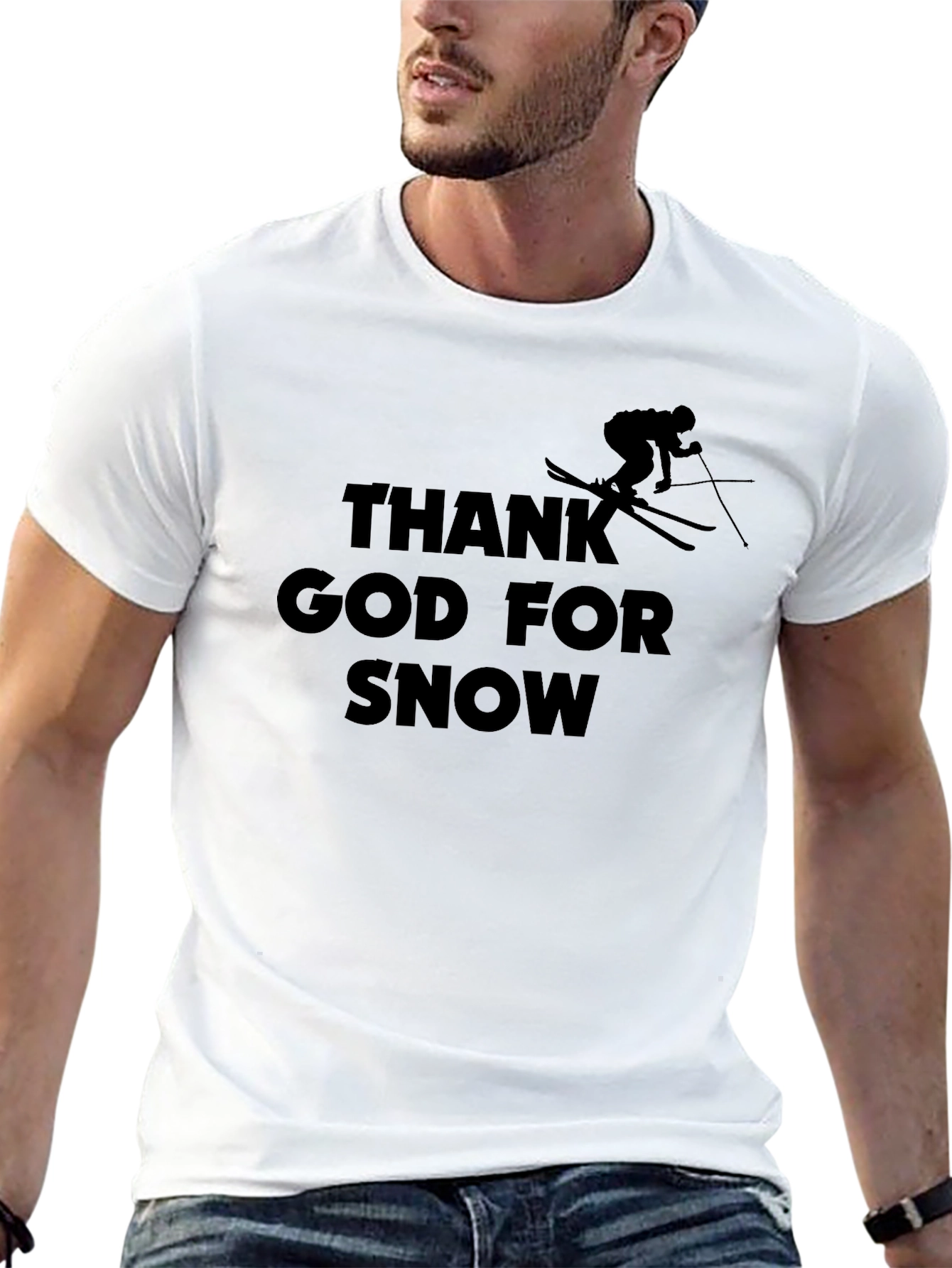 Thank God for Snow Ski T-Shirt