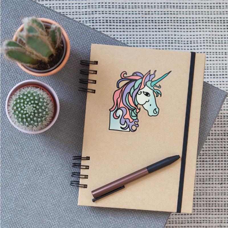 Minimalist emotional and beautiful unicorn