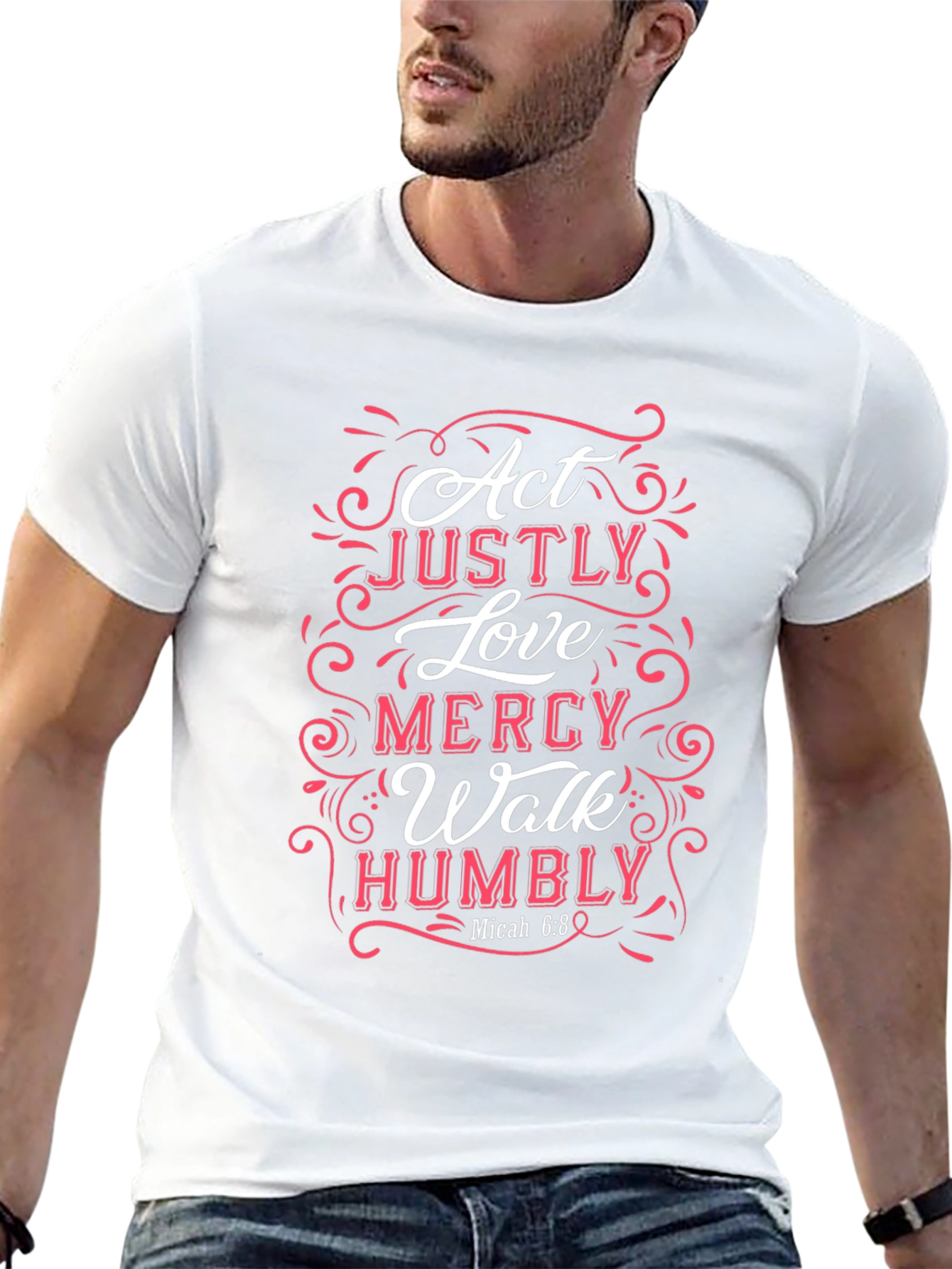 Act Justly Love Mercy Walk Humbly Graphic Tee