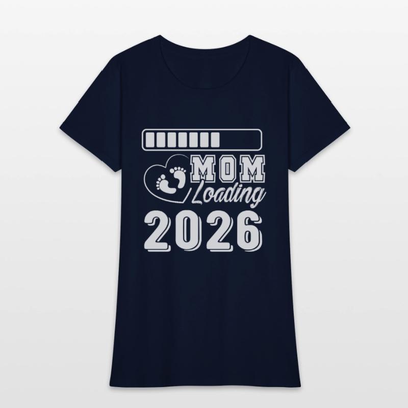 Mom Loading 2026 Baby Feet Heart Expecting