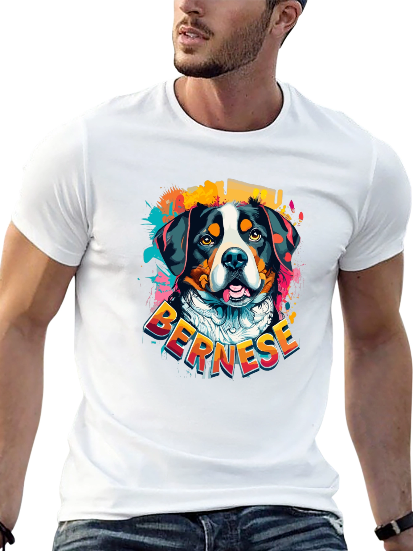 Bernese Mountain Dog Graphic T-Shirt