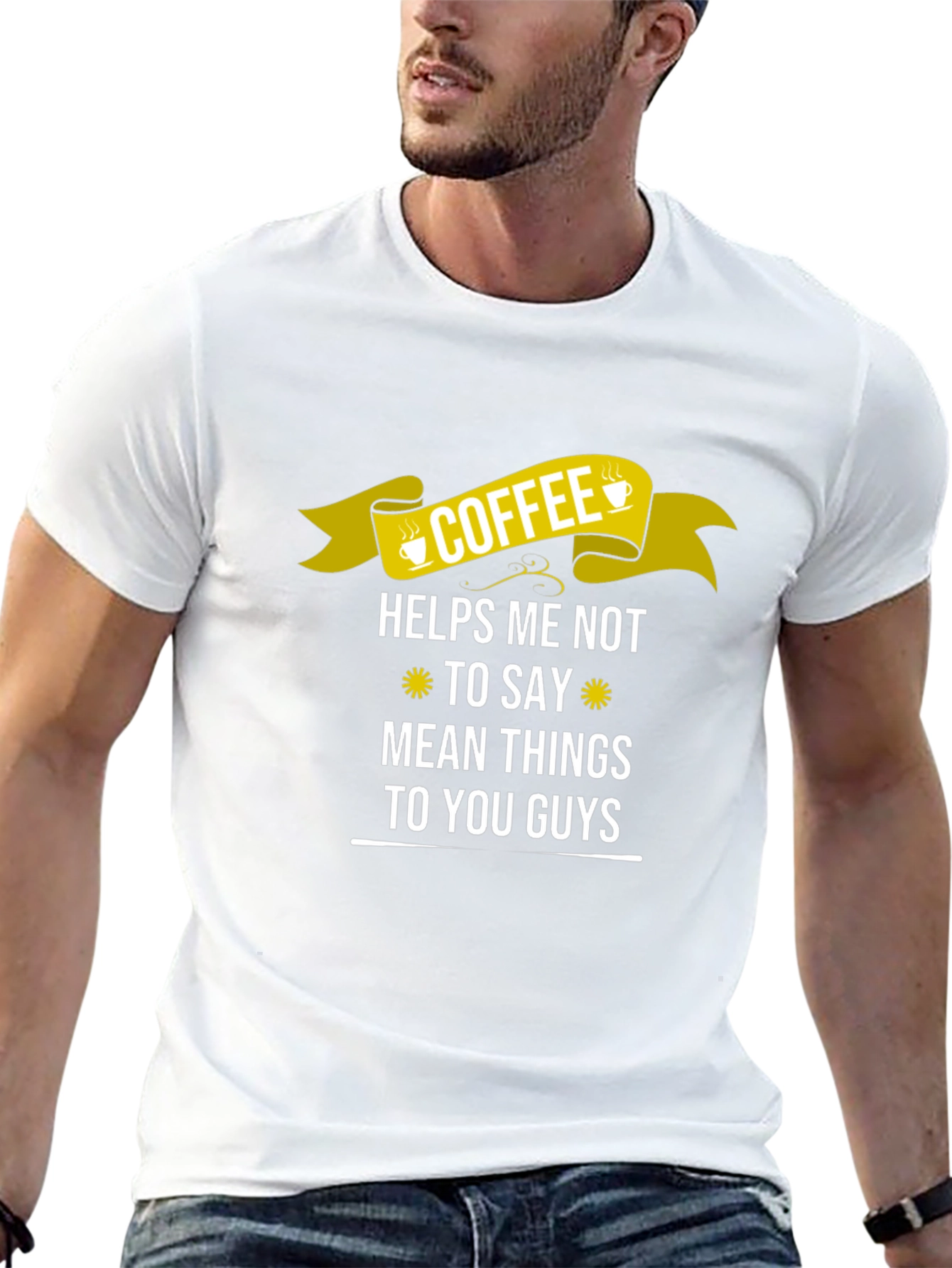 Coffee Helps Me Not To Say Mean Things T-Shirt