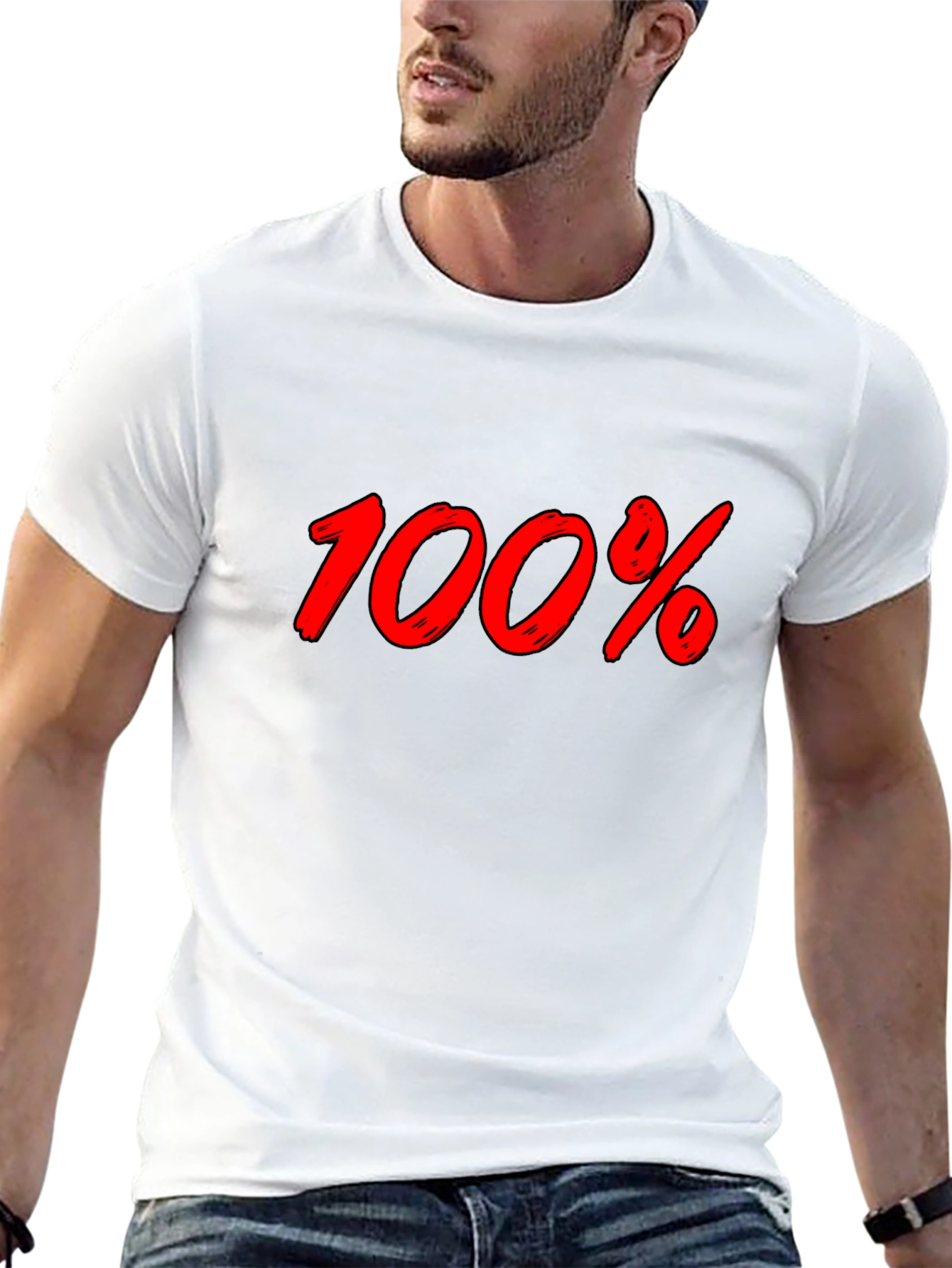 100% Graphic Black T-Shirt