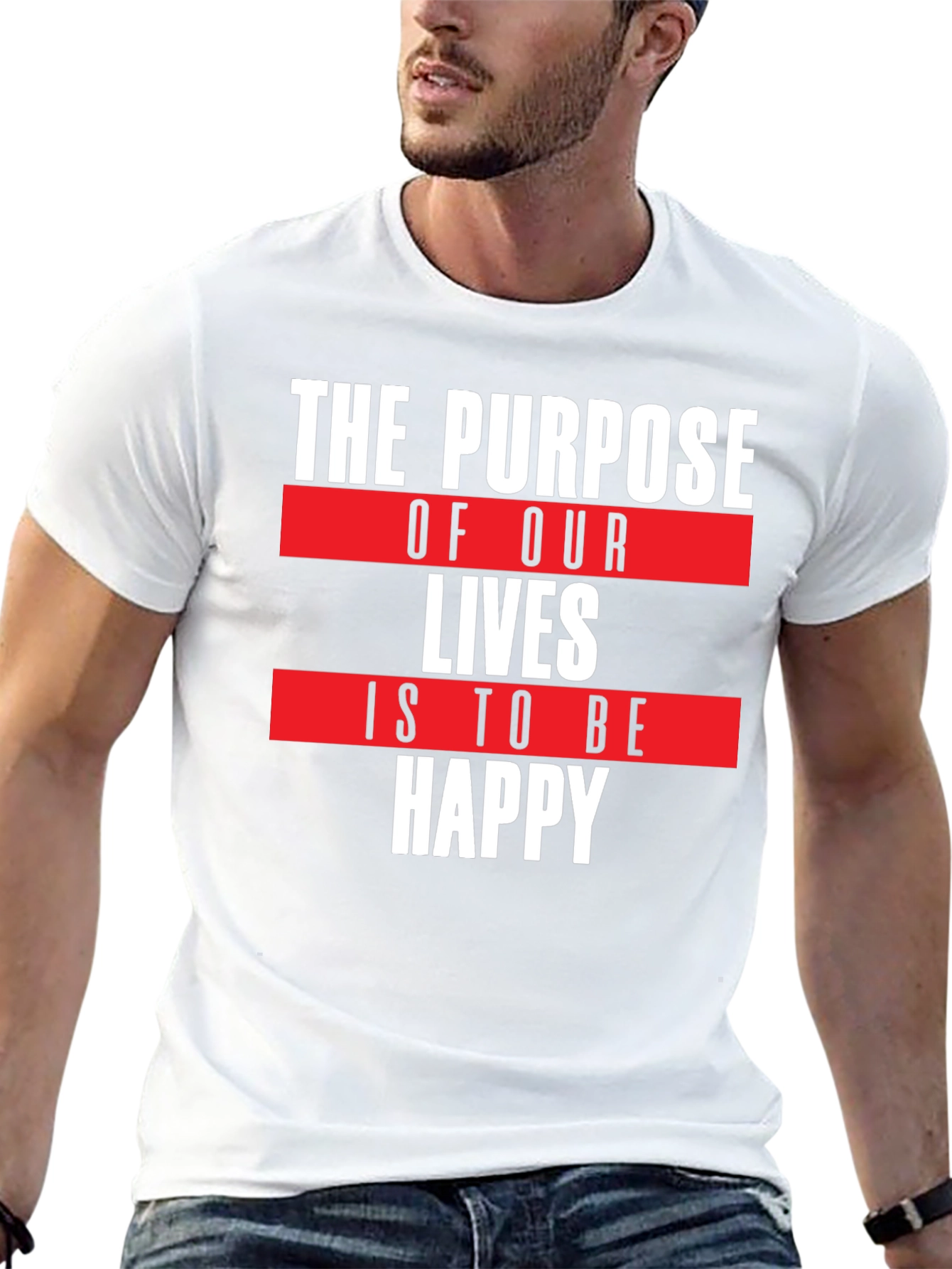 Purpose of Life T-Shirt - Happy Quote Tee