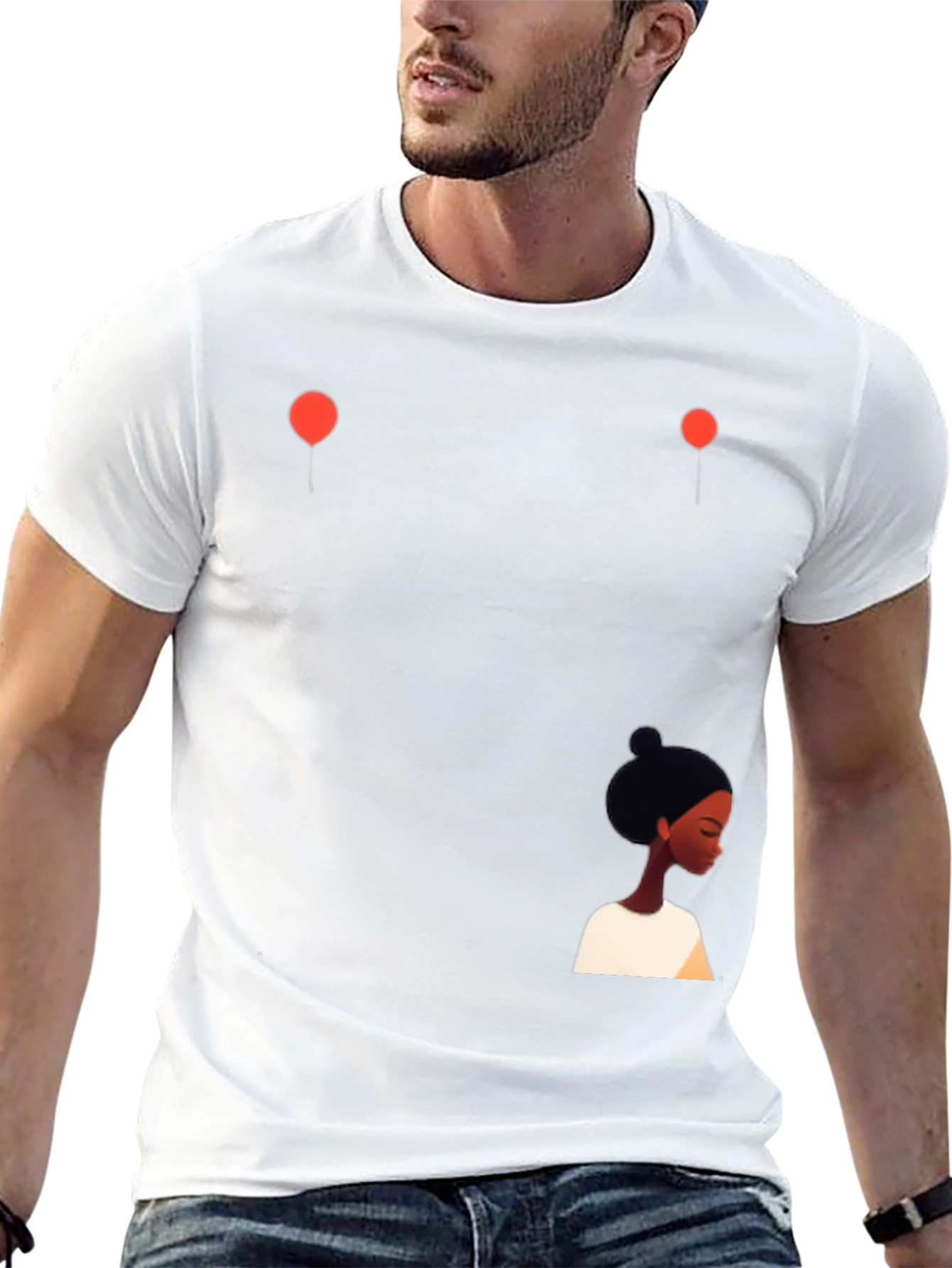 Modern Graphic Print T-Shirt