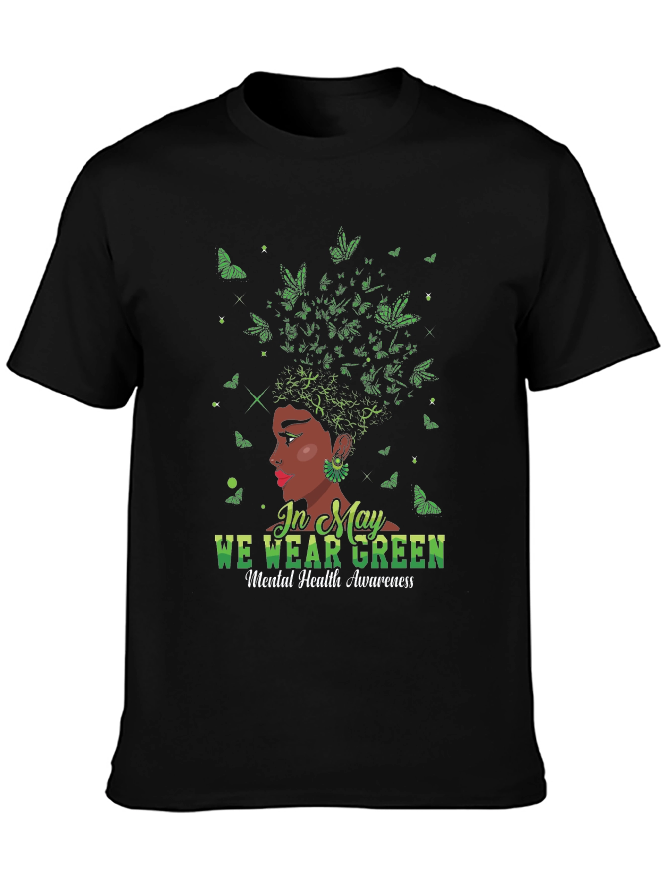 In May We Wear Green Mental Health Awareness T-Shirt
