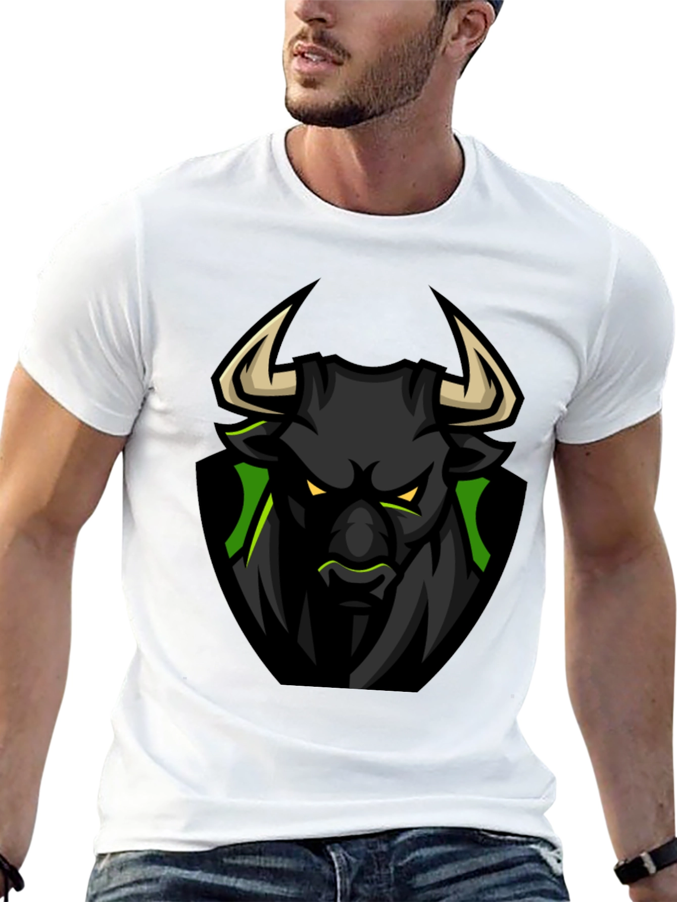 Black Bull Graphic Tee - Fierce Design