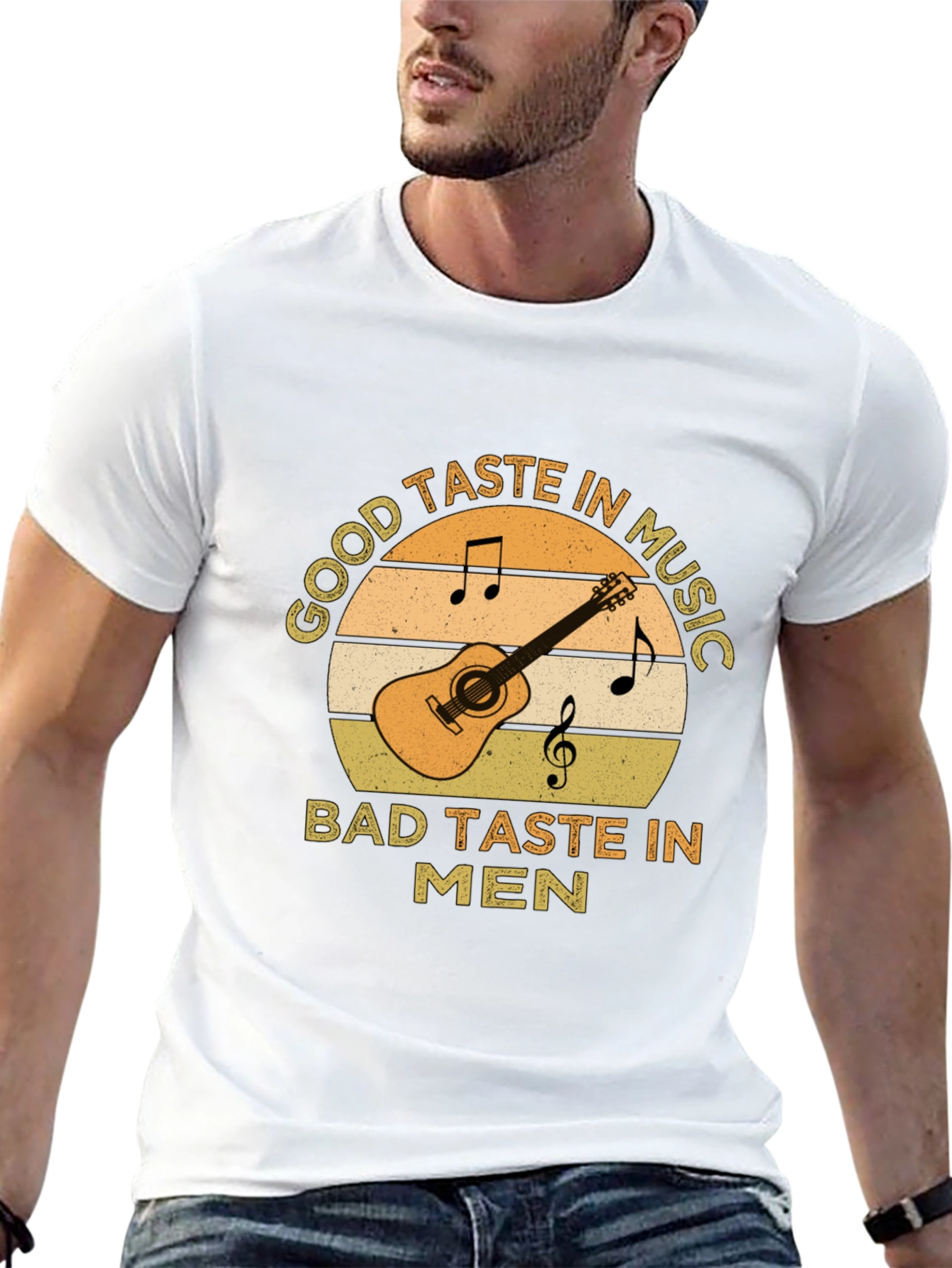 Good Taste In Music Guitar Graphic T-Shirt