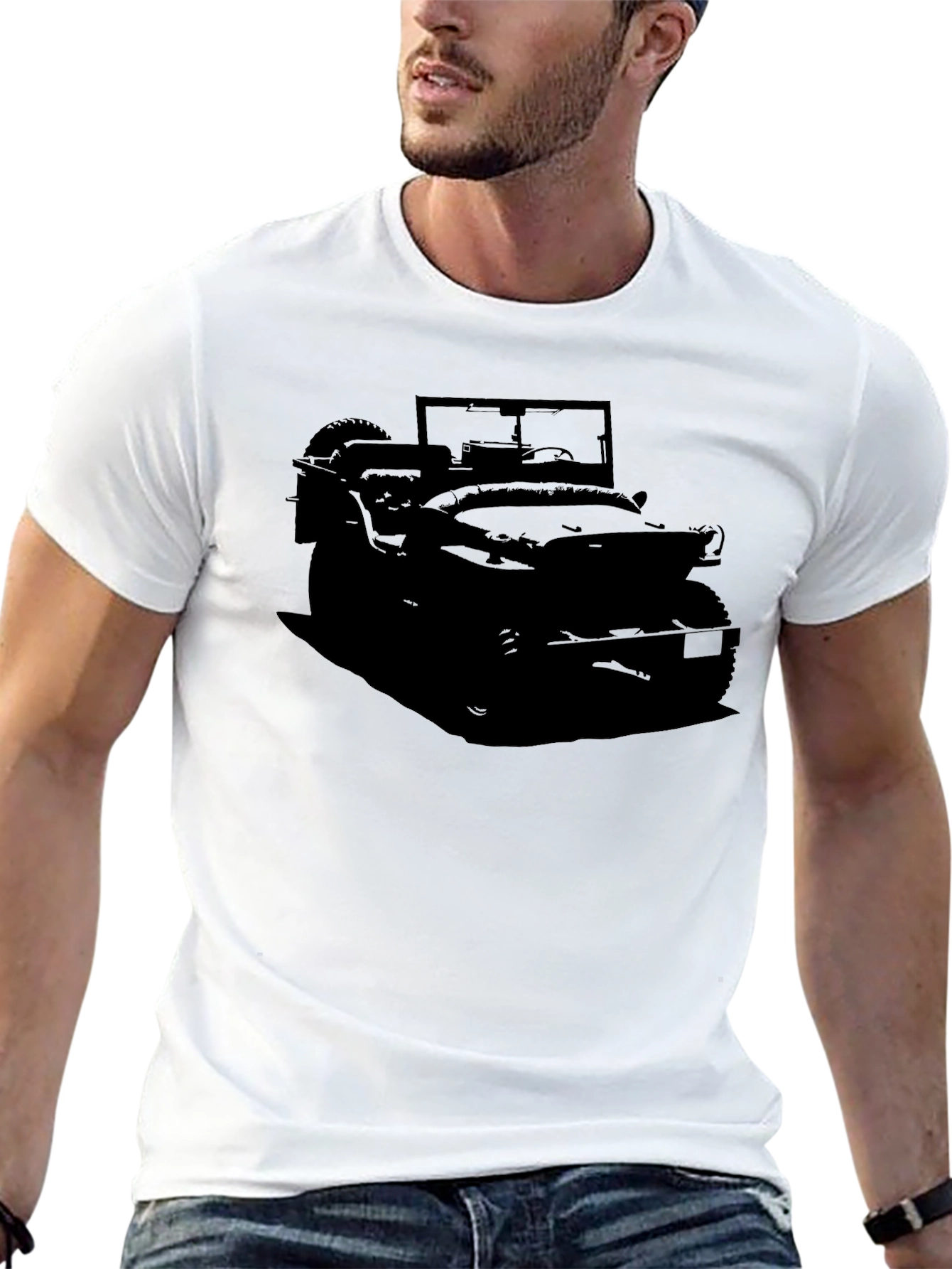 Classic Jeep Silhouette Black T-Shirt