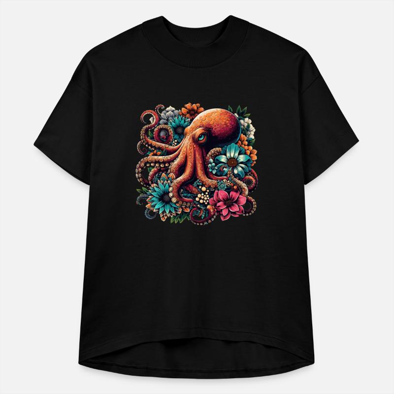 Octopus Floral Delight Nautical Gift Flower Ocean