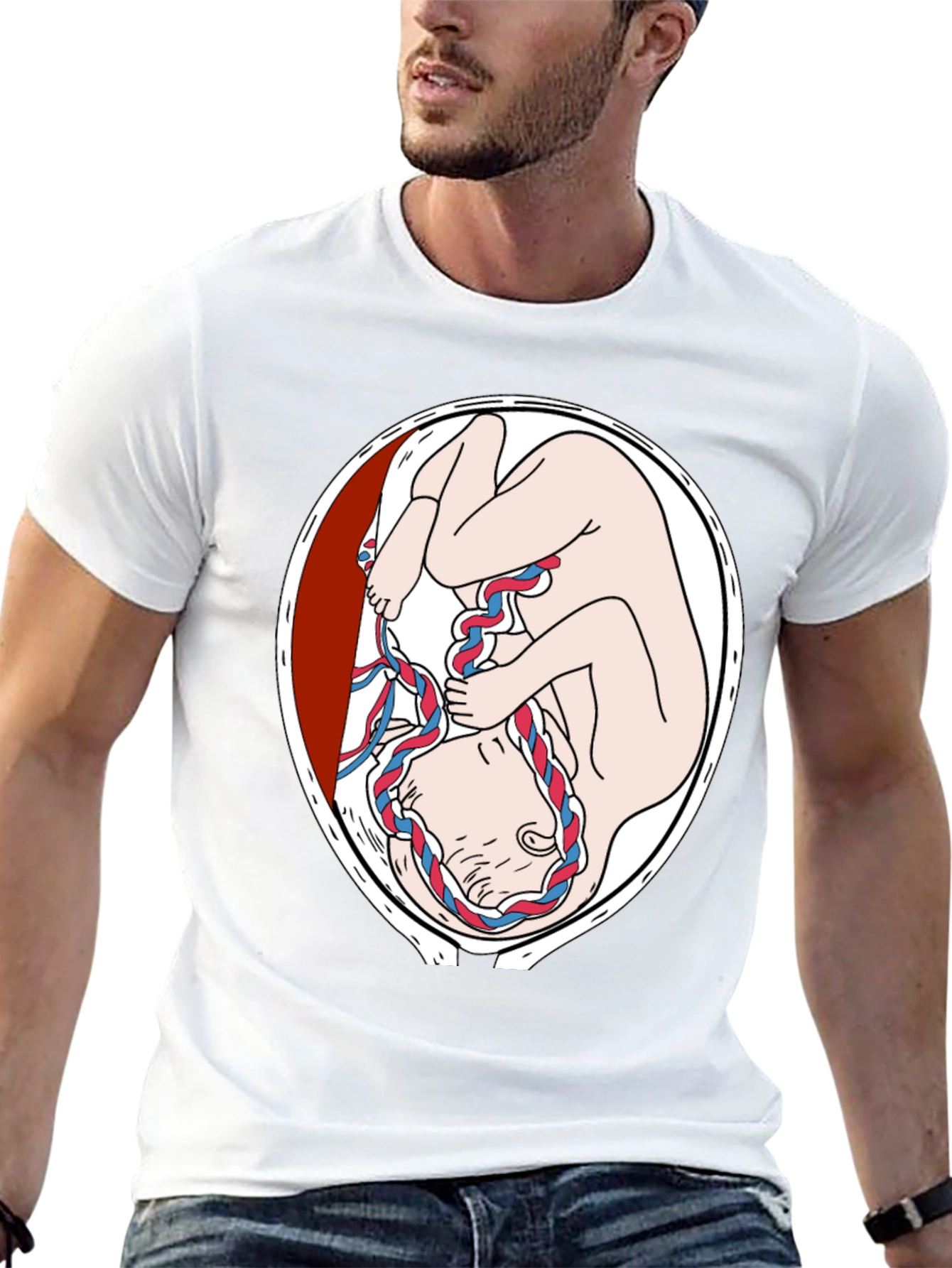 Fetus Graphic Print Black T-Shirt