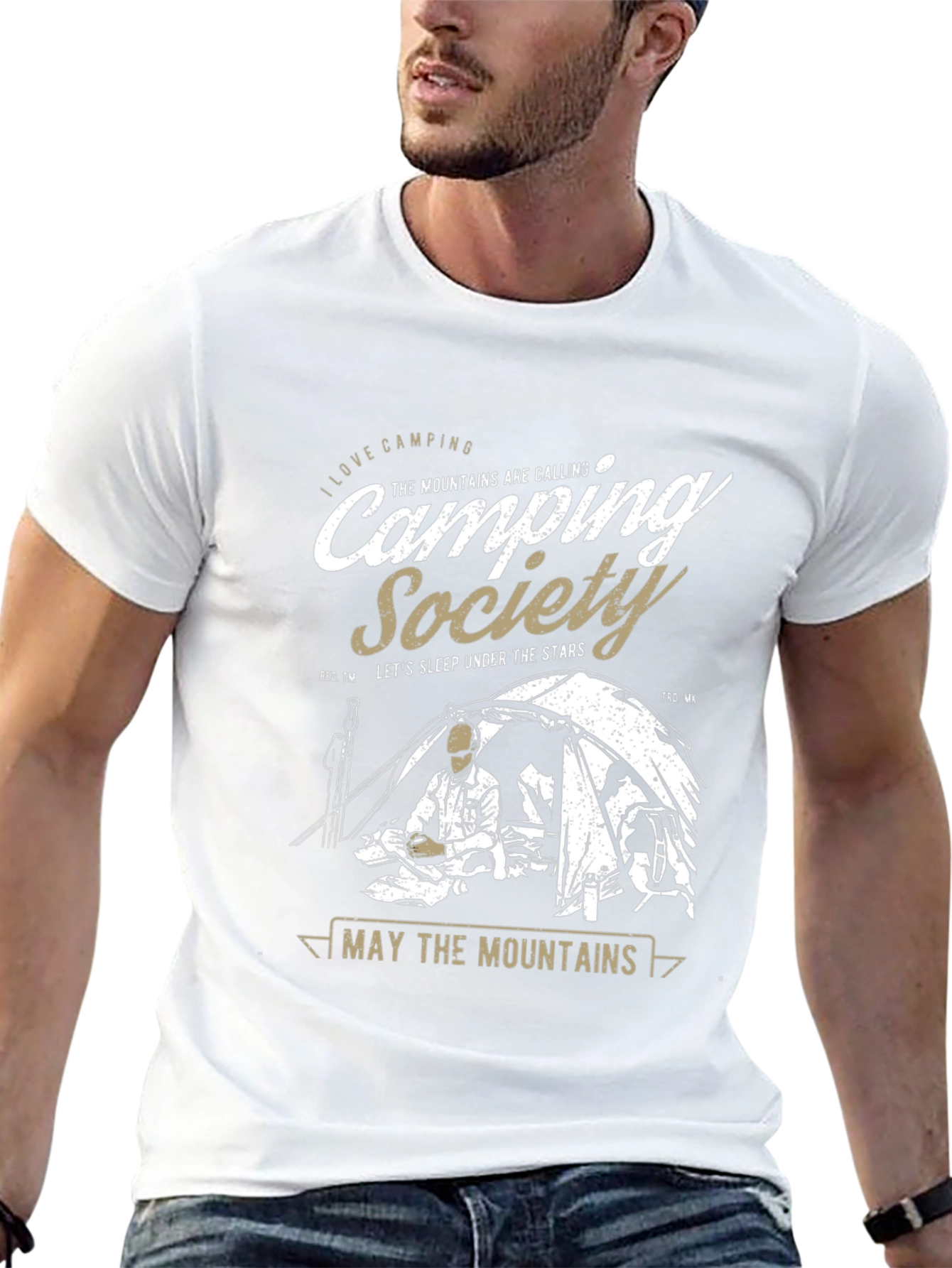 Camping Society Graphic T-Shirt: Outdoor Adventure Tee