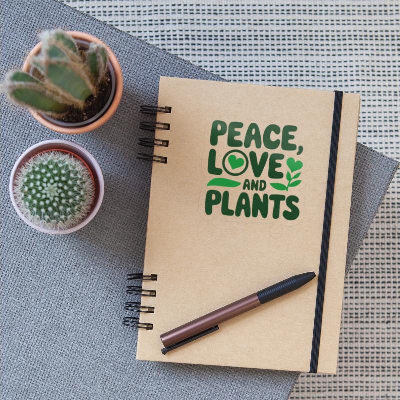 Peace Love & Plants - Funny Garden Gift Idea