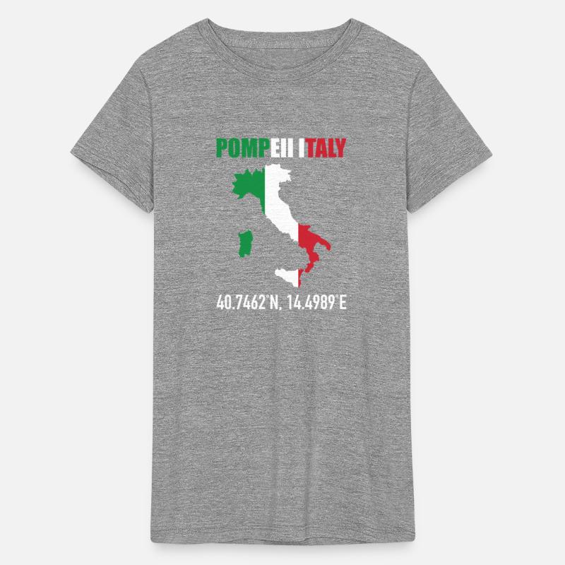 Pompeii Italy Italian Map Flag Geography