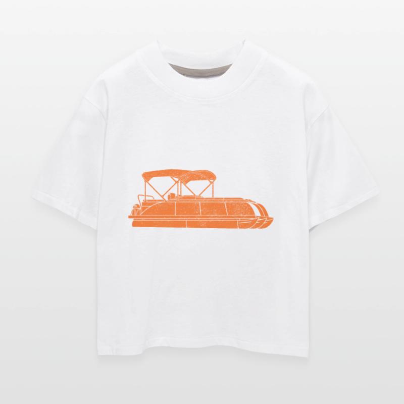 Pontoon Boat Captain Boating Cruise Fishing Funny