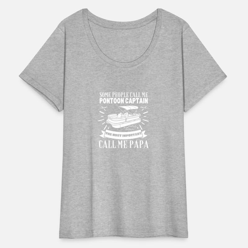 Pontoon Captain And Papa Proud Funny Pontoon