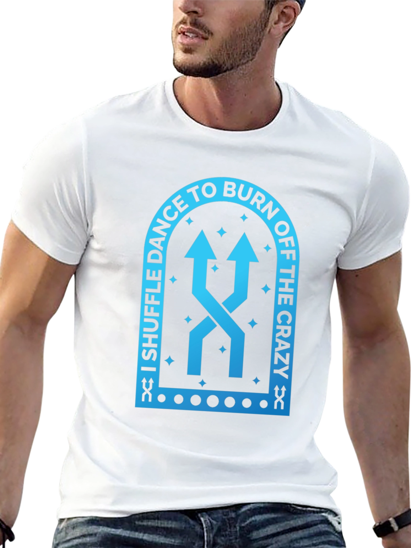 Shuffle Dance Burn Off Crazy Graphic T-Shirt