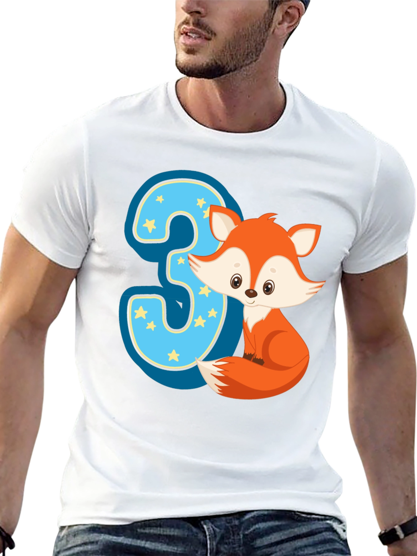 Cute Fox 3rd Birthday T-Shirt