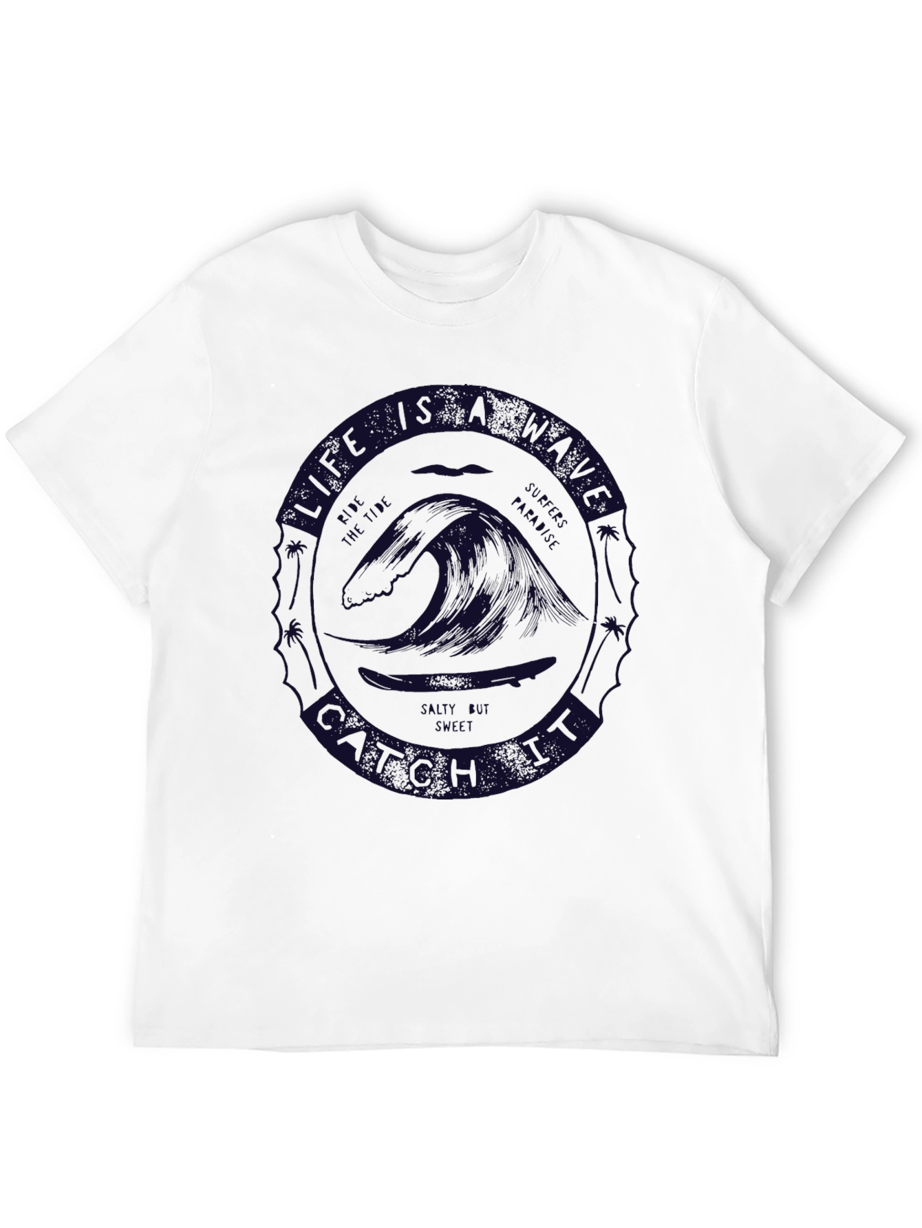 Life is a Beach T-Shirt Graphic Crew Neck