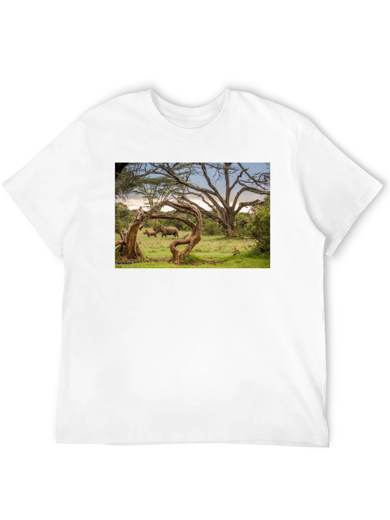 Wildlife Photo Print Black T-Shirt