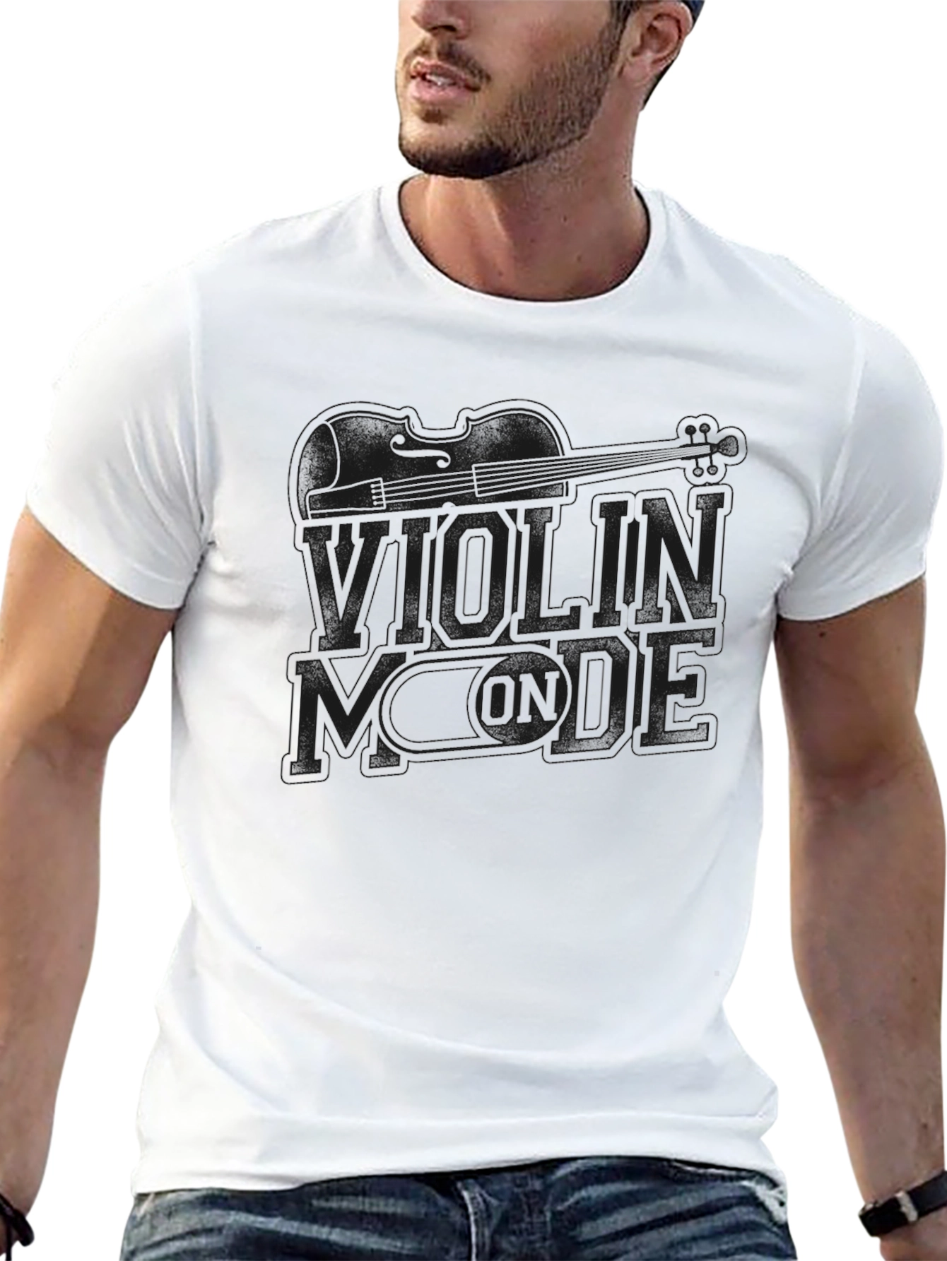 Violin Mode Black T-Shirt