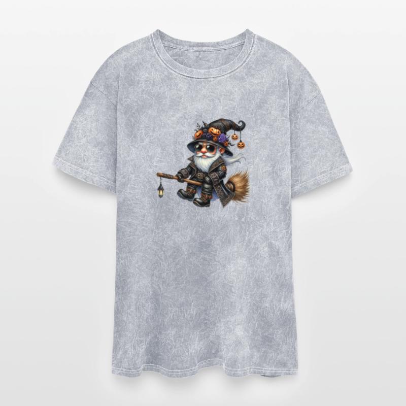 Rock Wizard Gnome on a Magical Broom