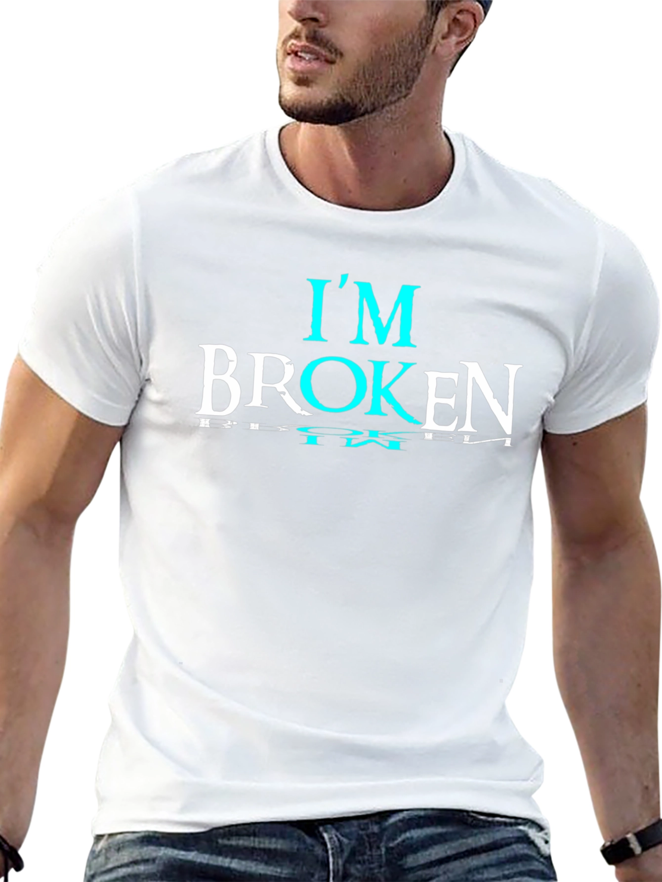 Im Broken Graphic T-Shirt - Stylish Emotional Statement Tee