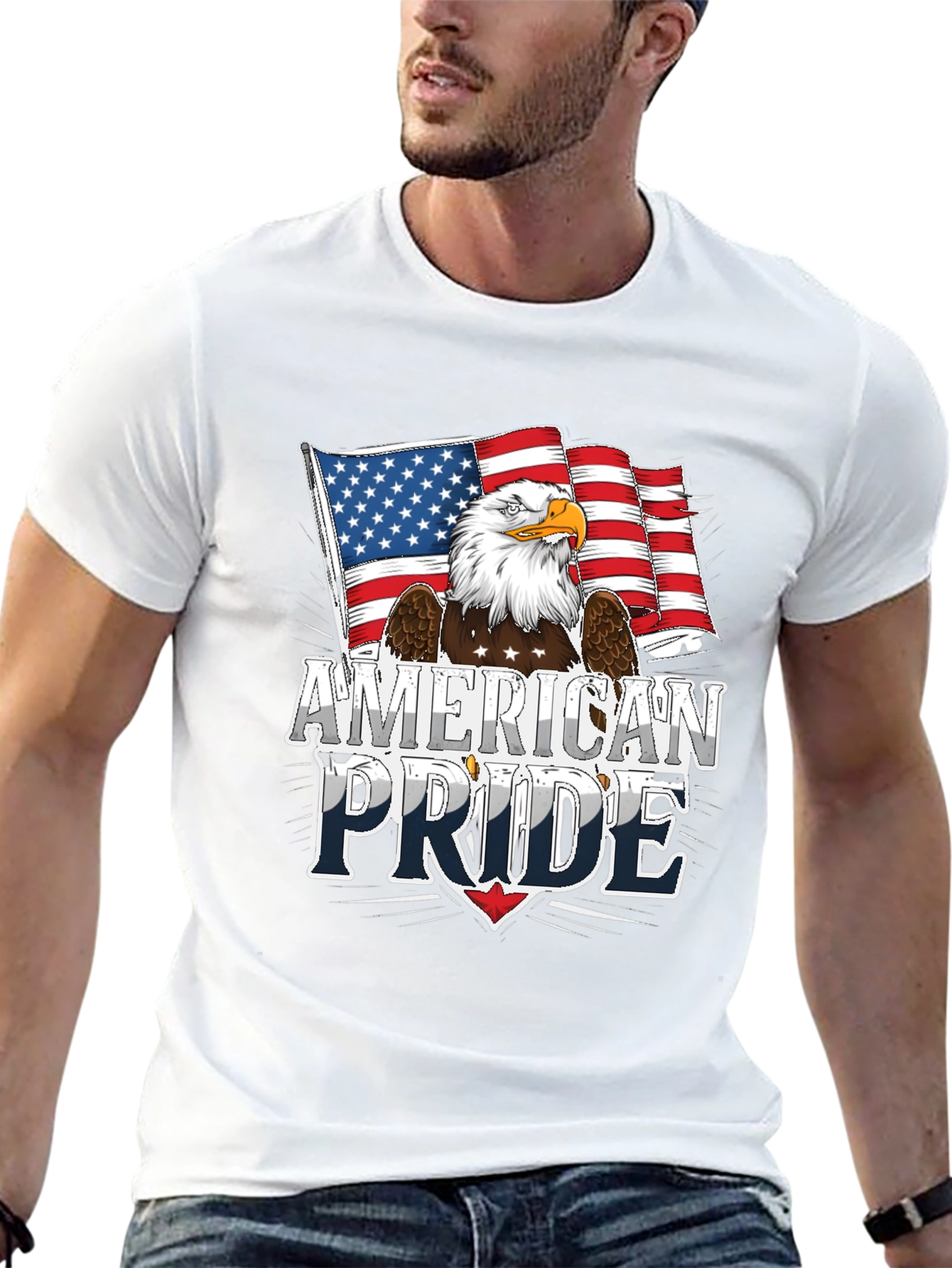 American Pride Eagle Graphic T-Shirt
