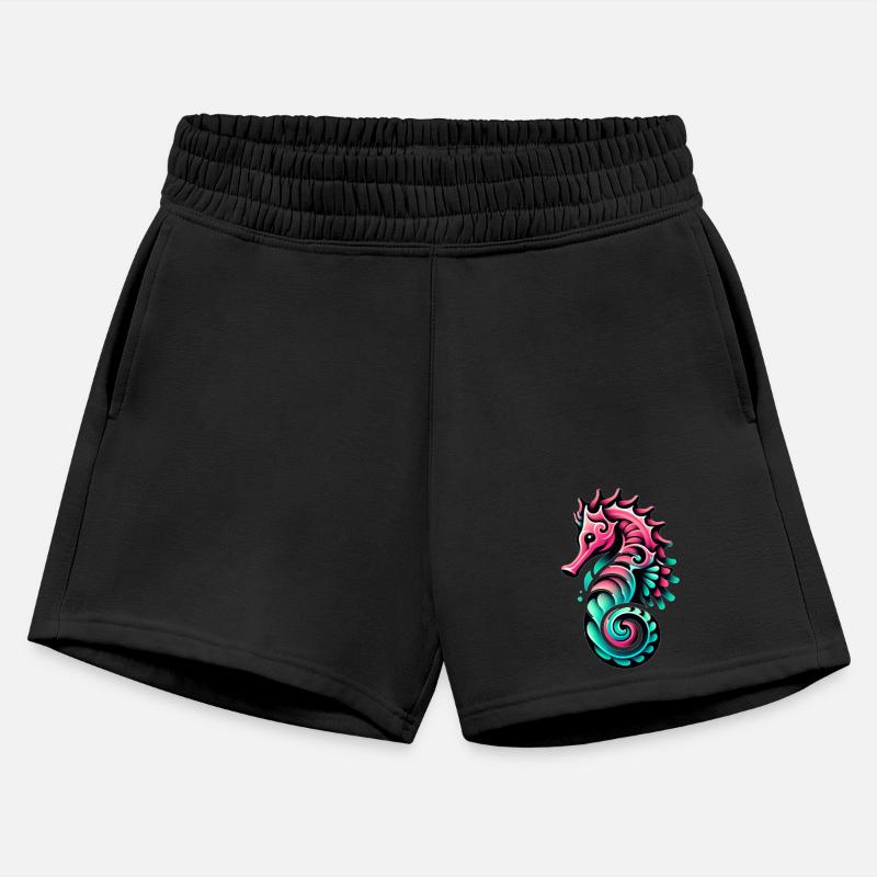 sea horse pink Swim water cute Holiday Kids Manga