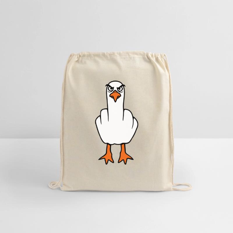 Seagull middle finger insult stinky finger cheeky