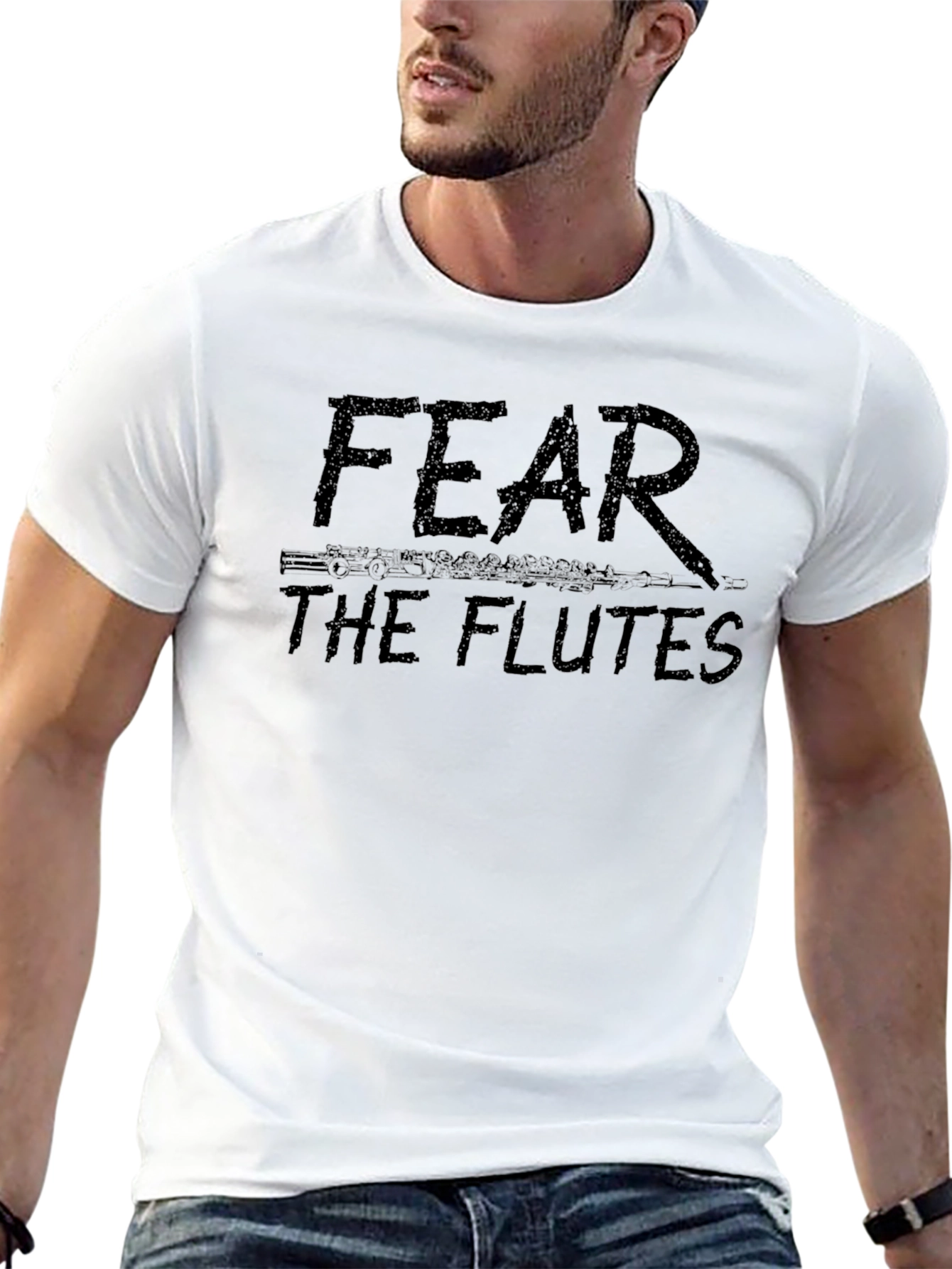Fear The Flutes Black T-Shirt