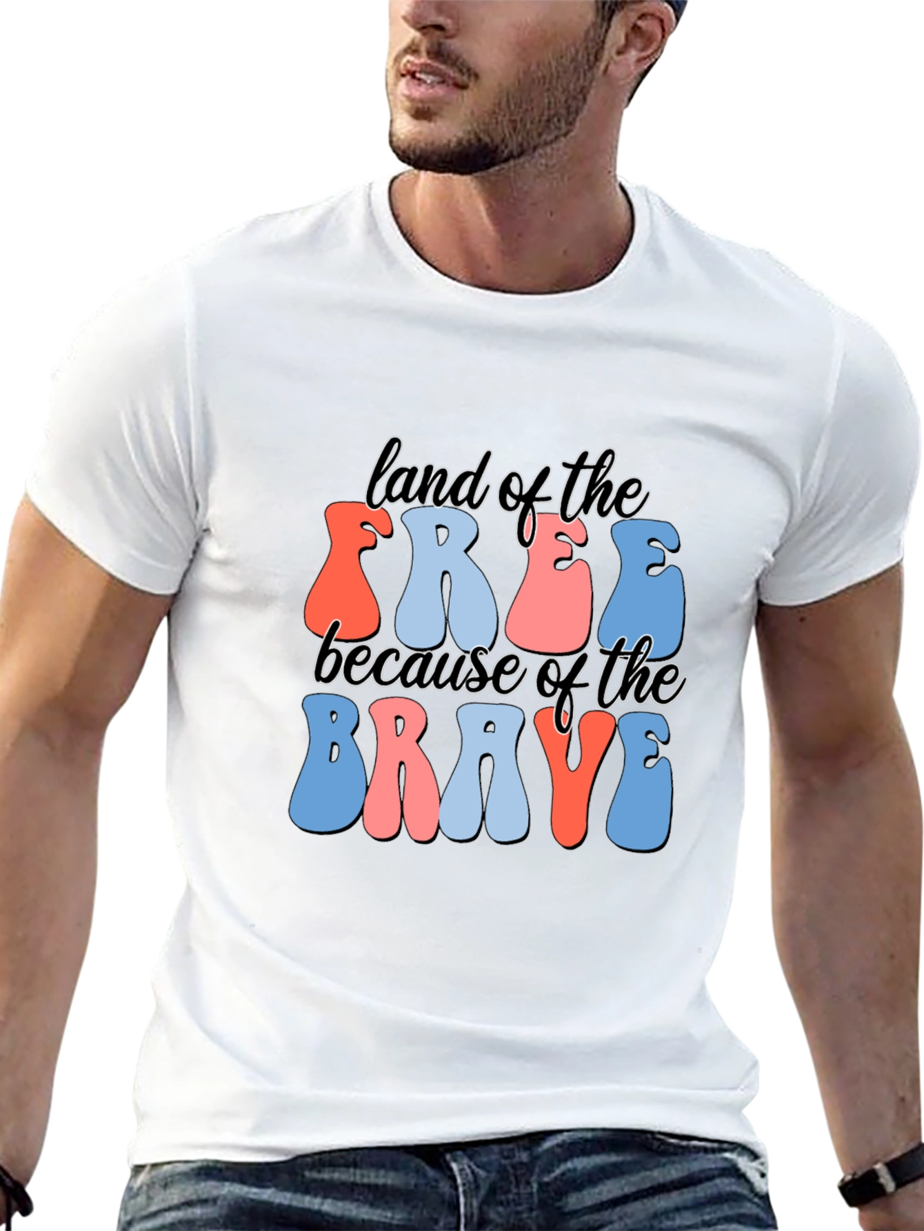 Land of the Free Patriotic T-Shirt