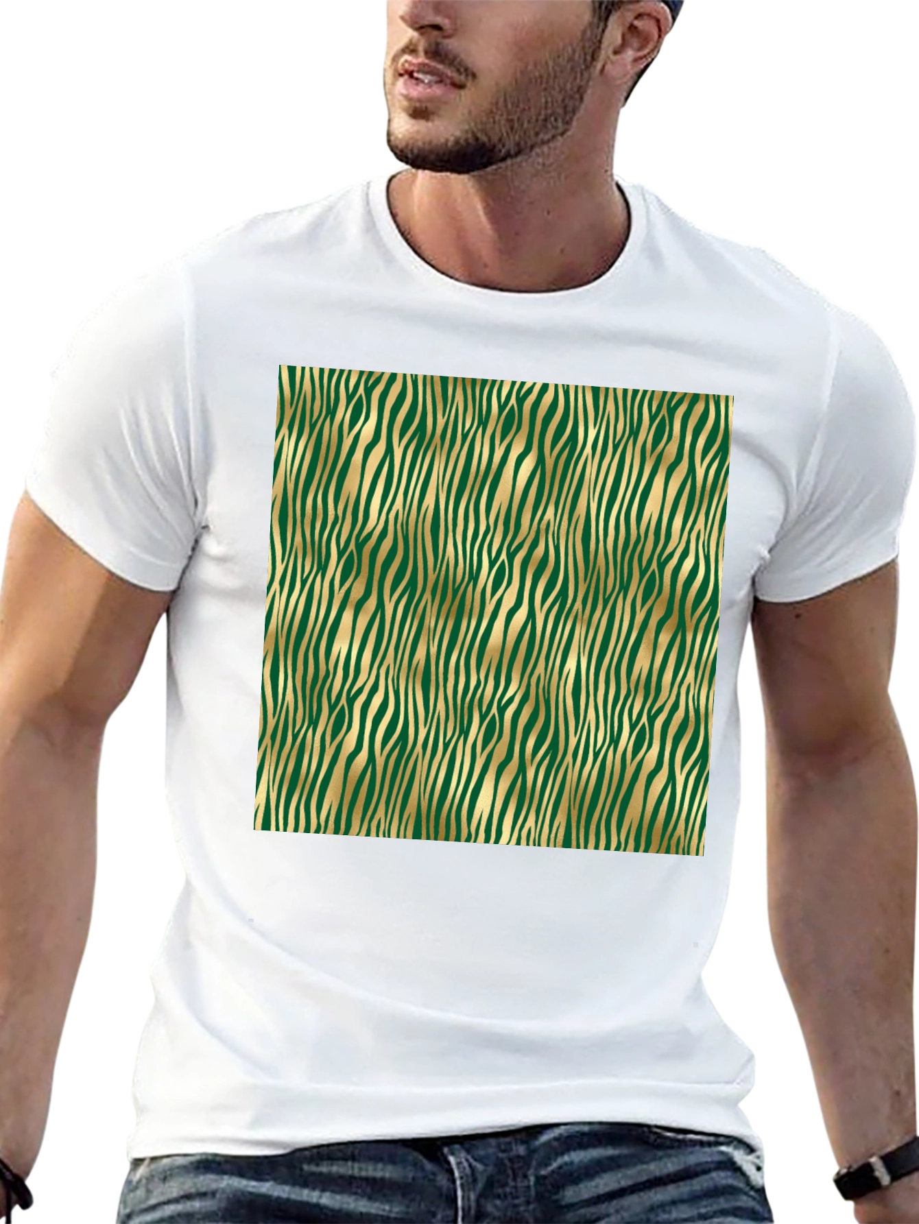 Stylish Zebra Stripe Tee