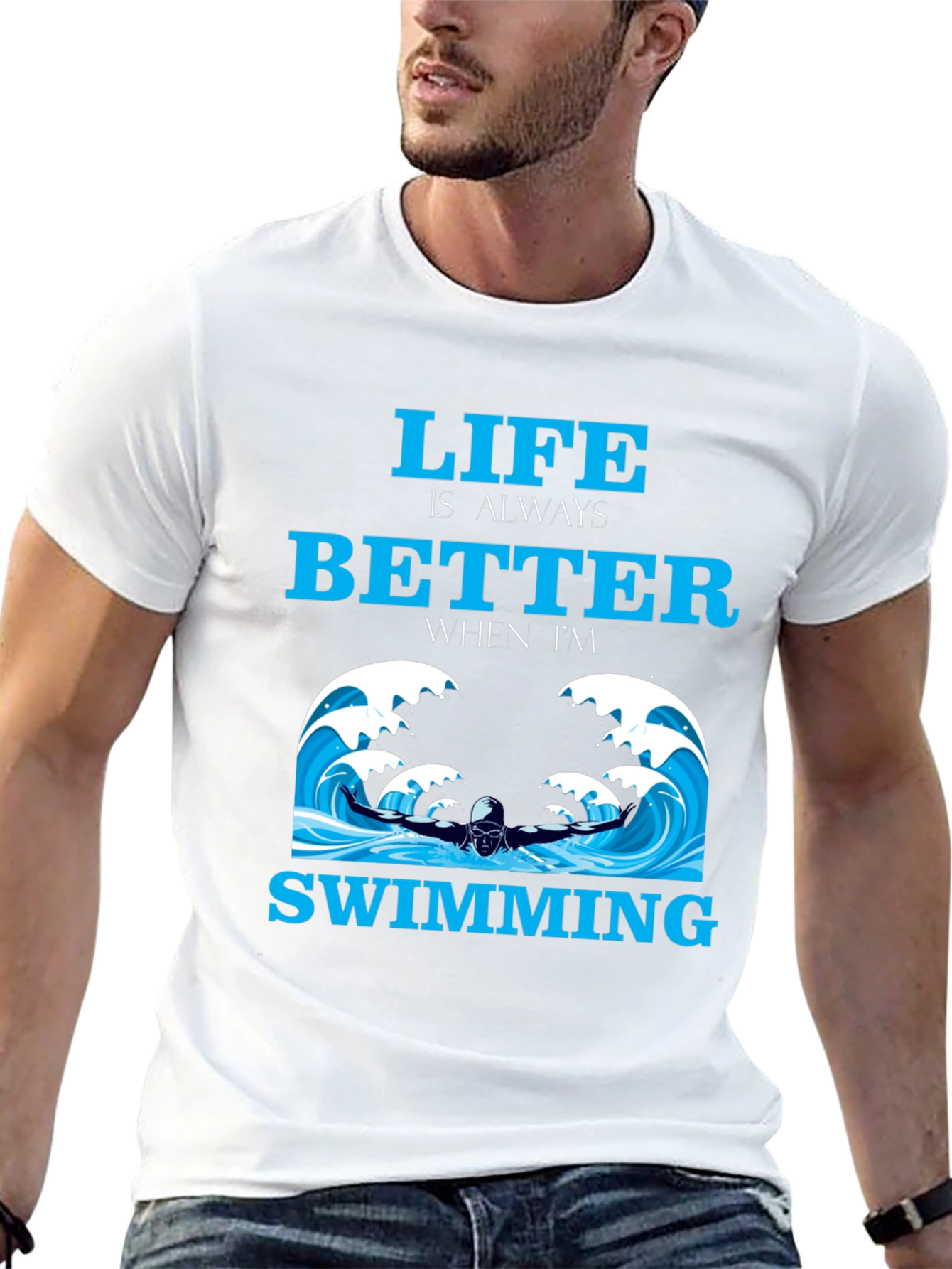 Life is Better Swimming T-Shirt