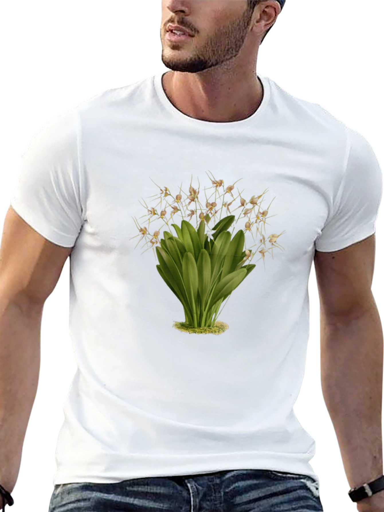 Botanical Illustration Black T-Shirt