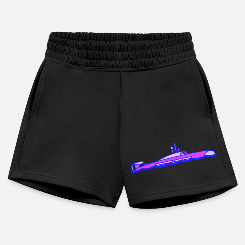 Surfaced Submarine Above Water Surface Dive Boat